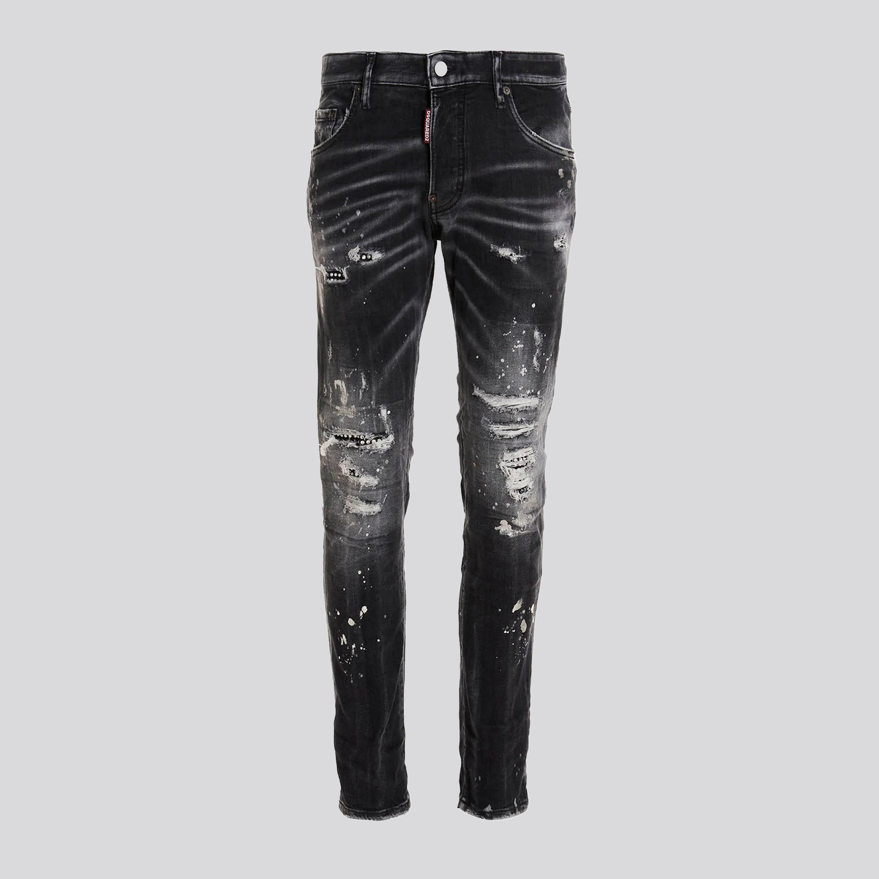 Jeans Negro Dsquared2 Skater Metal