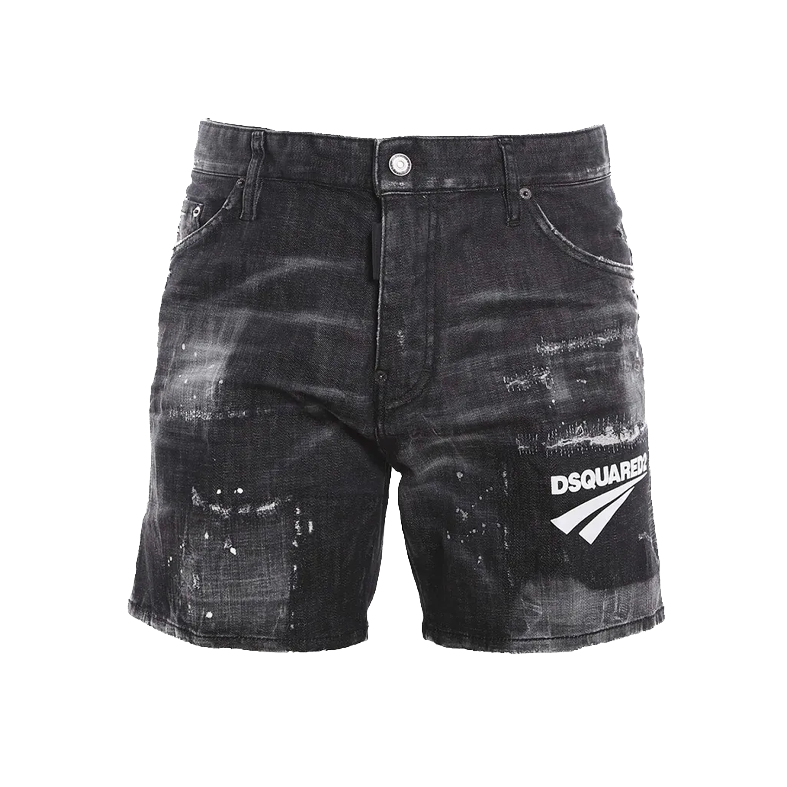Bermuda Negra Dsquared2 Patch Logo