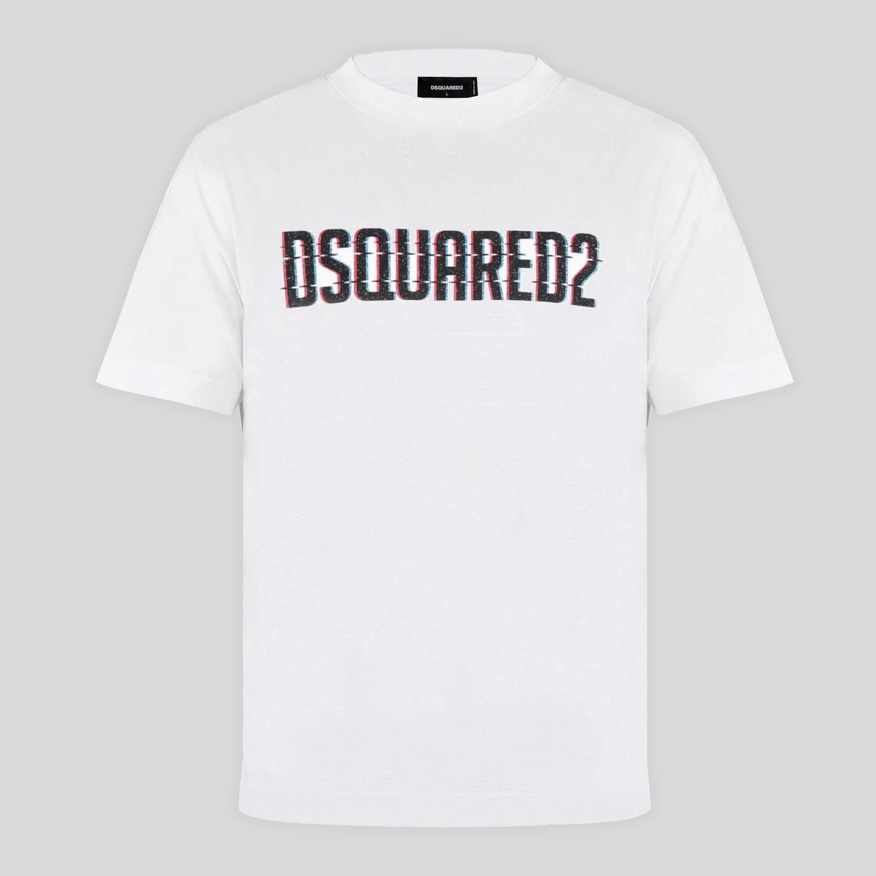 Camiseta Blanca Dsquared2 Logo Print