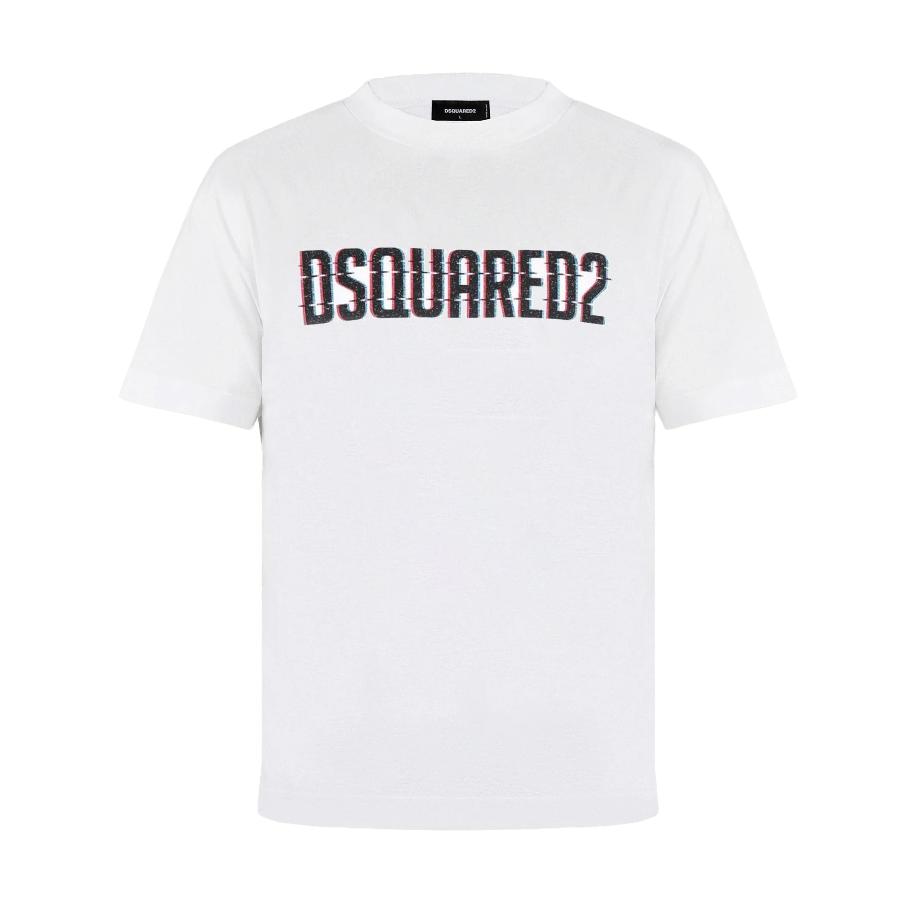 Camiseta Blanca Dsquared2 Logo Print