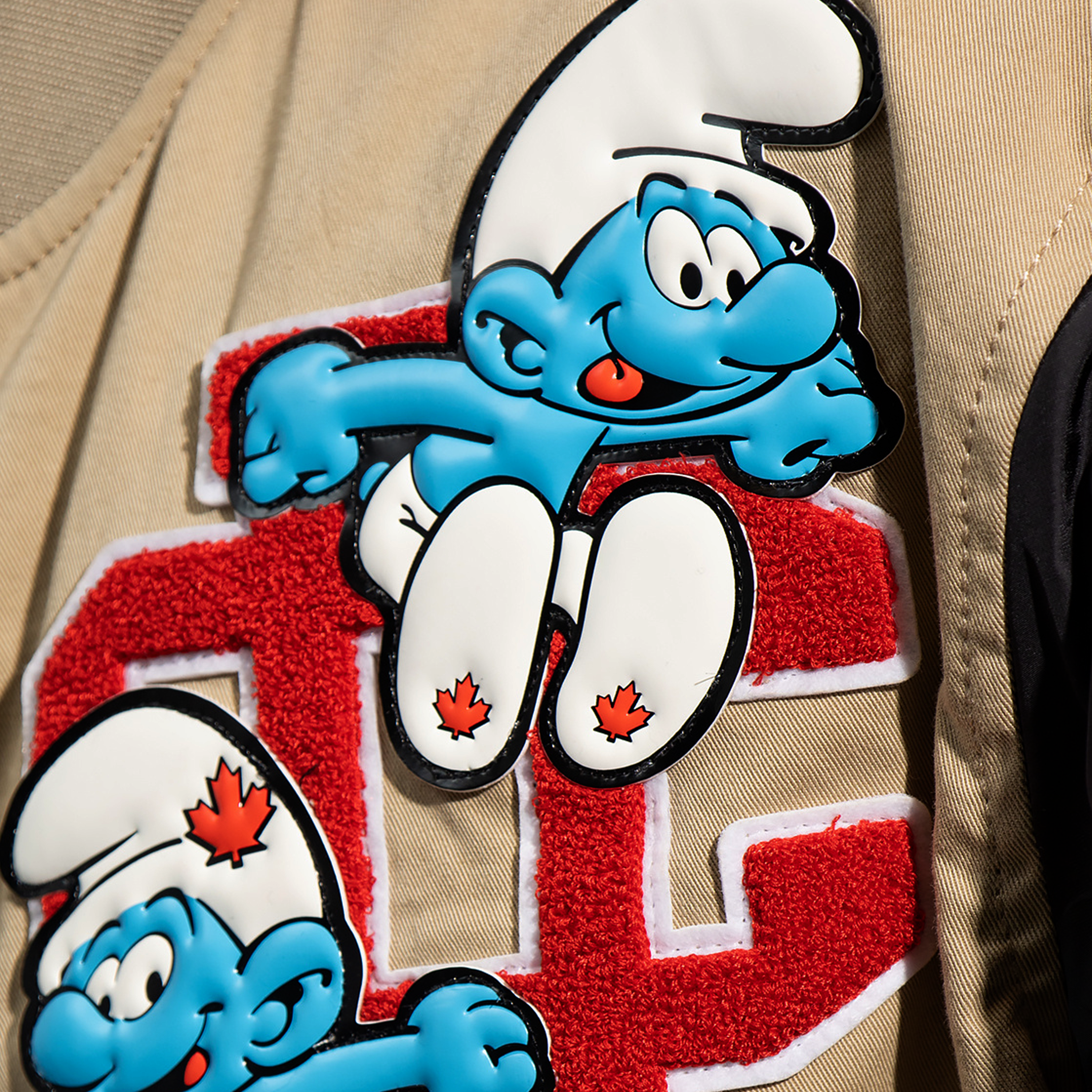 Chaqueta Beige Dsquared2 Negro Smurfs