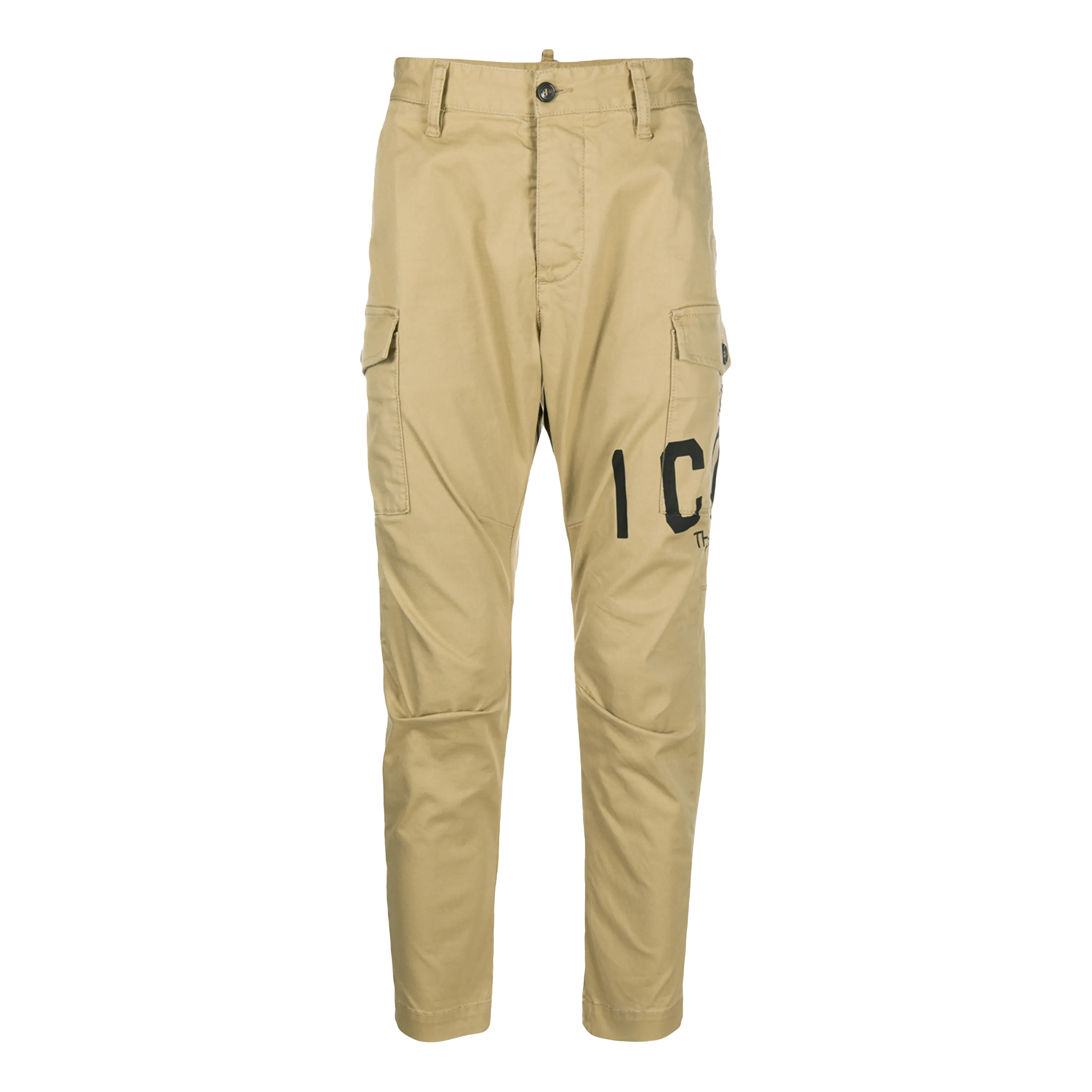 Pantalón Beige Dsquared2 Icon Print