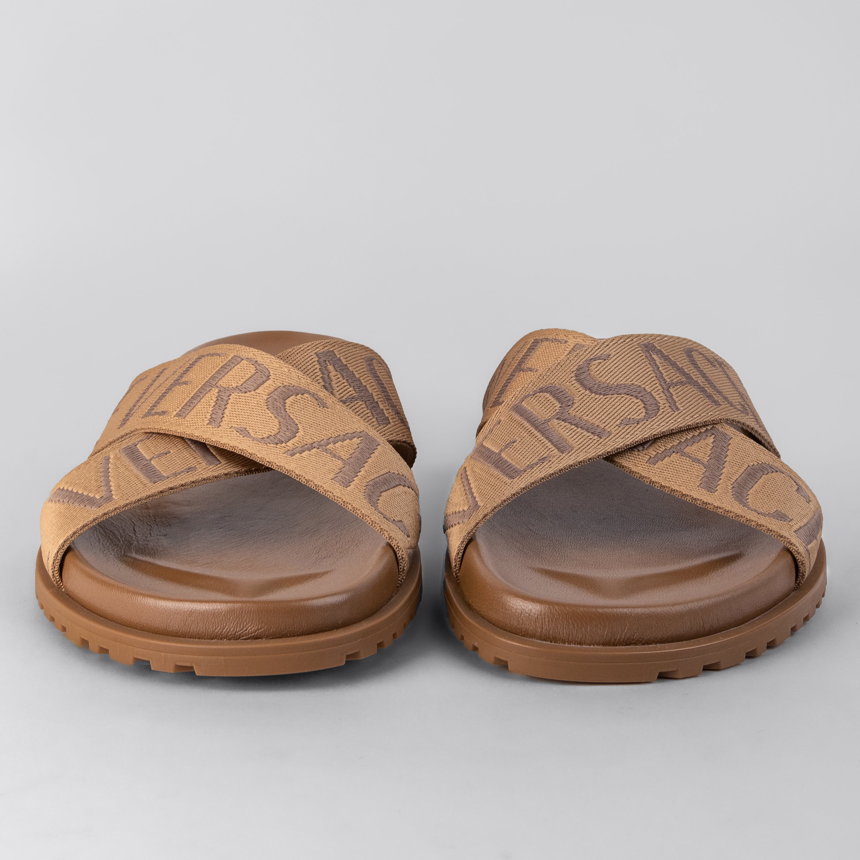Sandalias Beige Versace Monogram