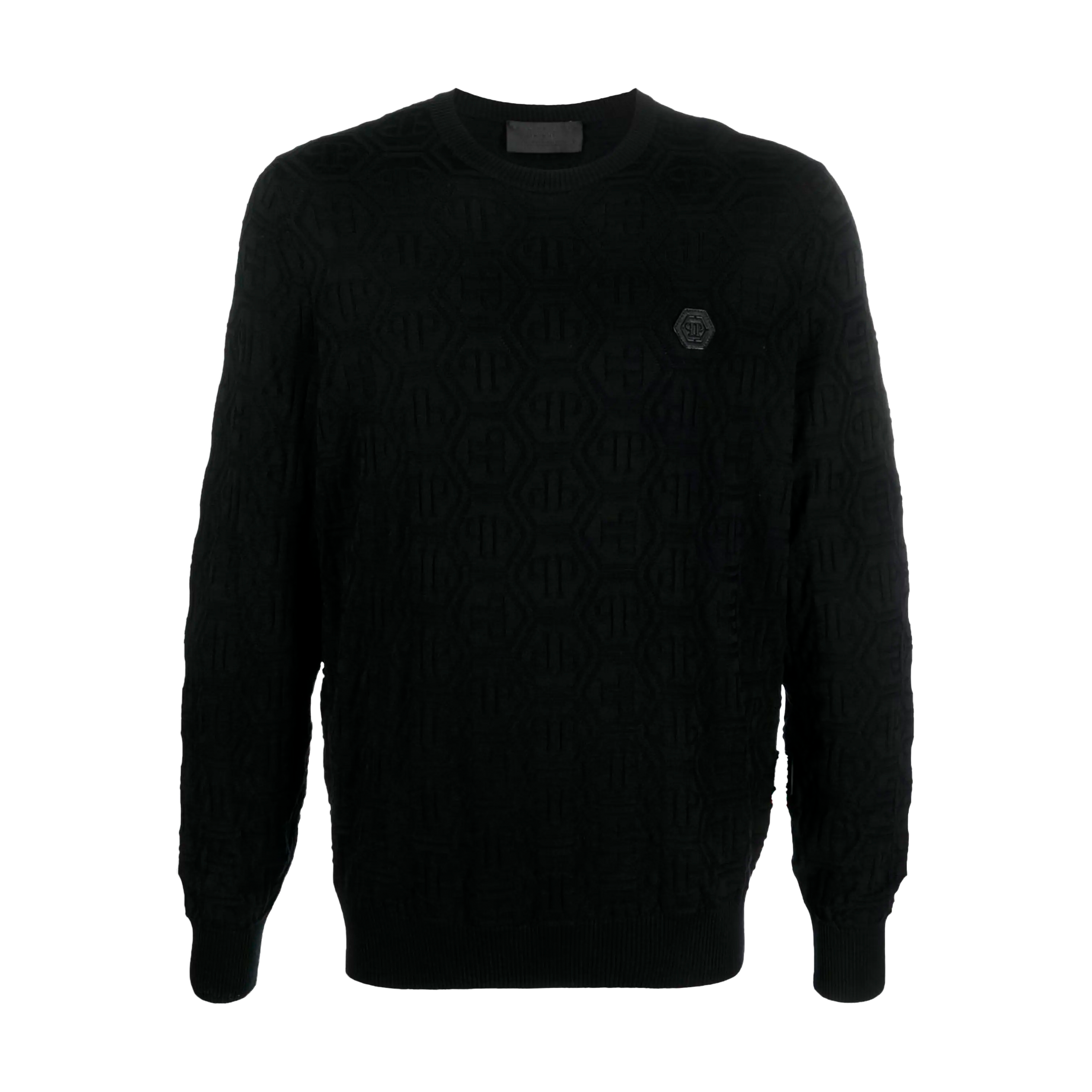 Buzo Negro Philipp Plein PP Monogram