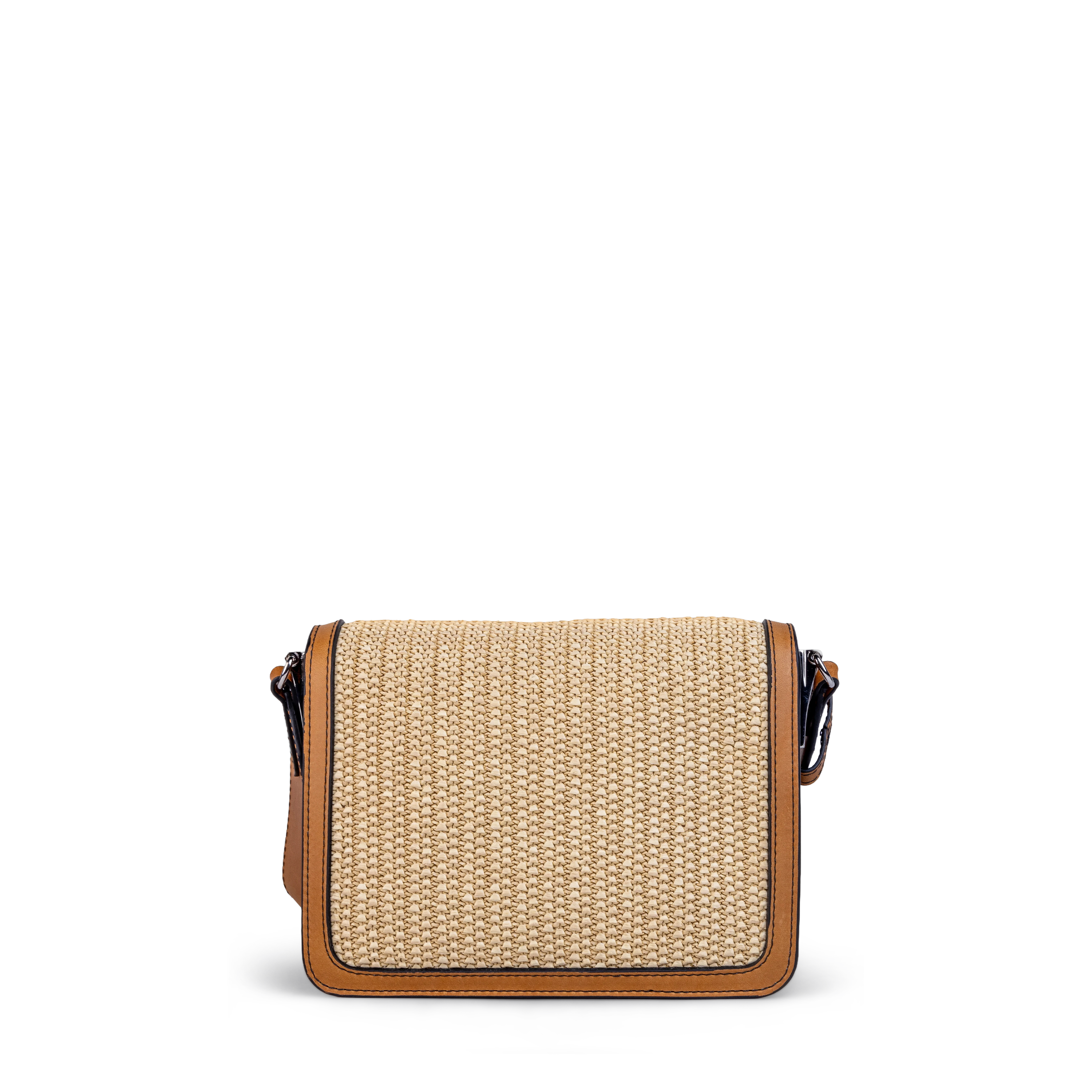 Bolso Grande Beige Dsquared2 Placa Plateada