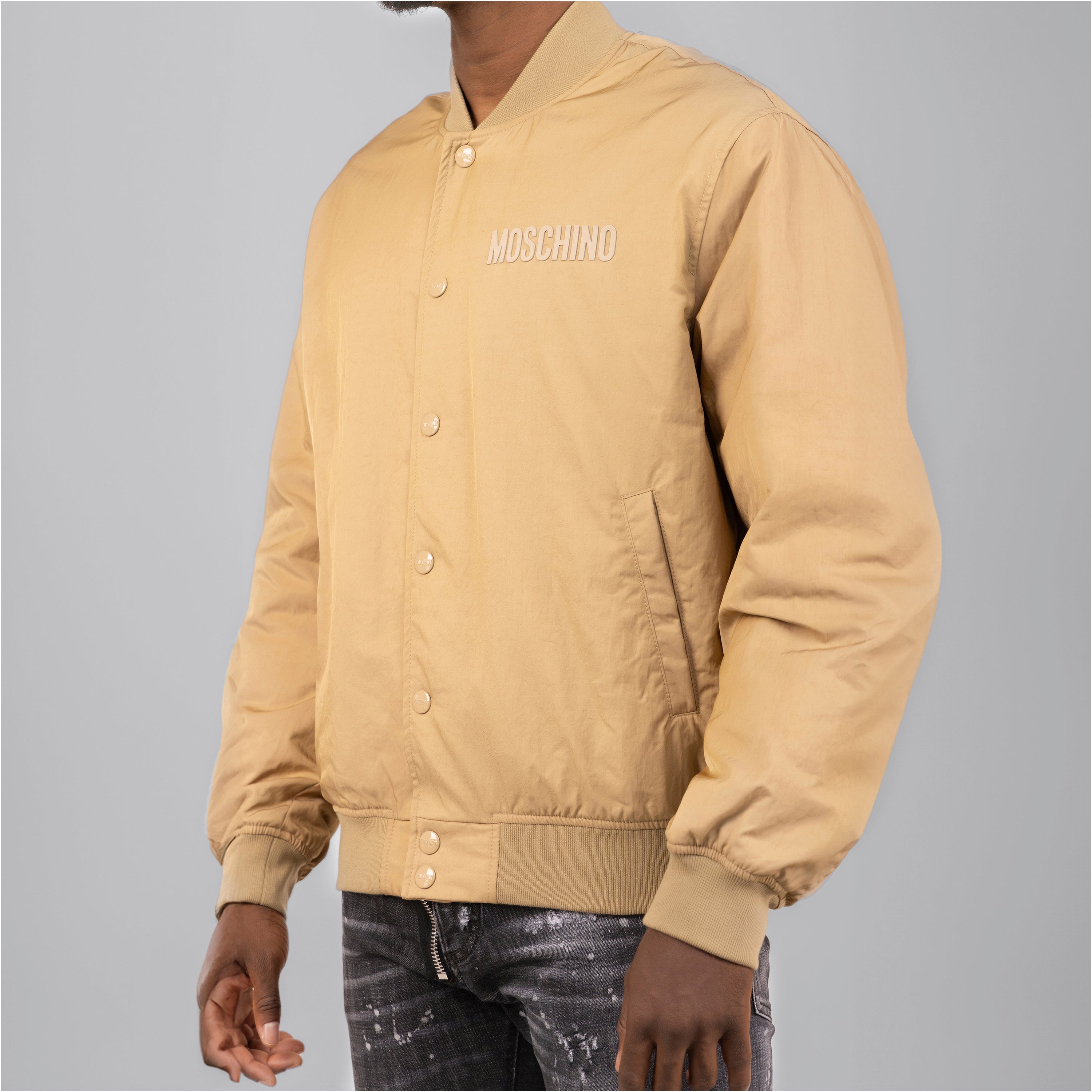 Chaqueta Beige Moschino Couture Logo