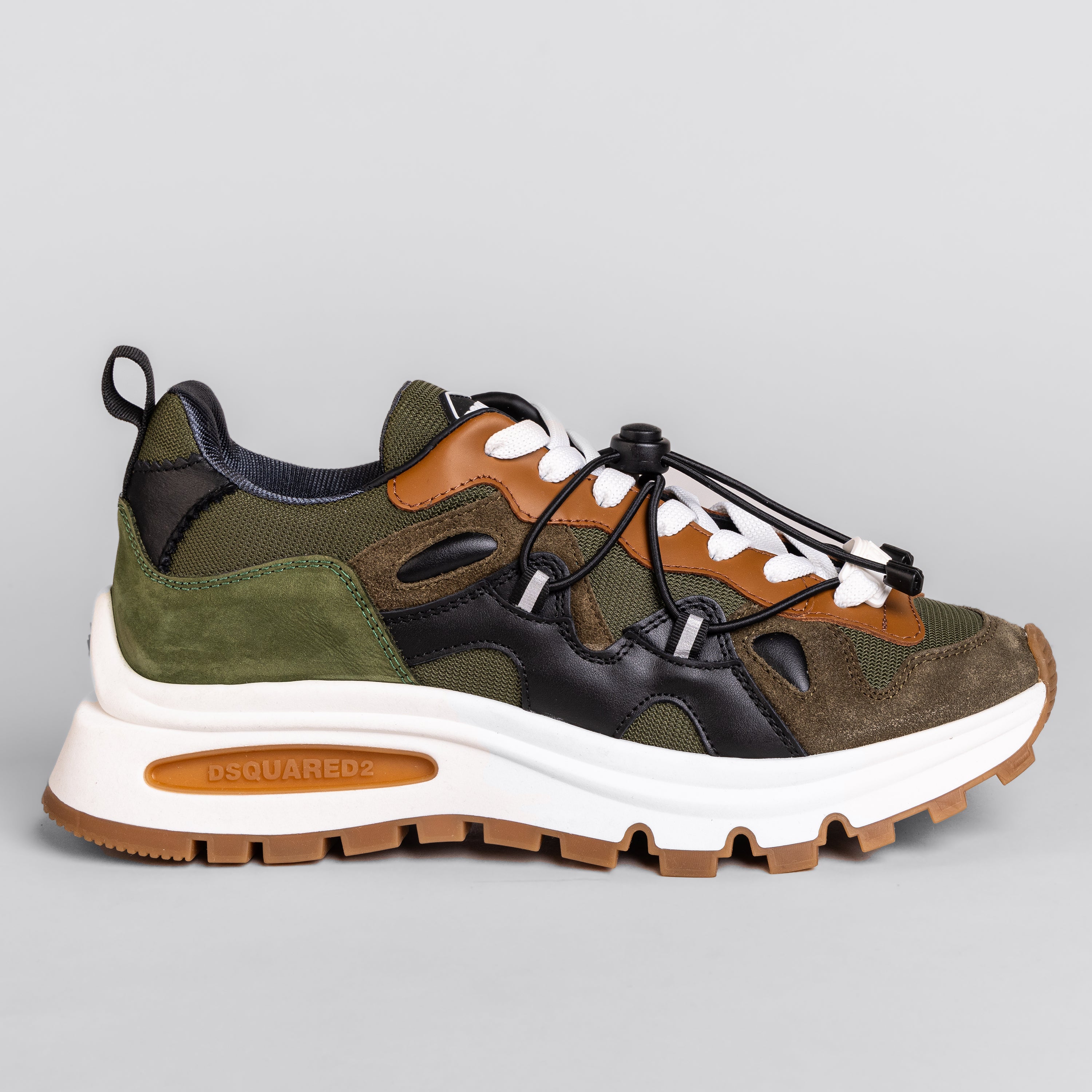 Sneakers Green Dsquared2 Panelled Bubble Laces