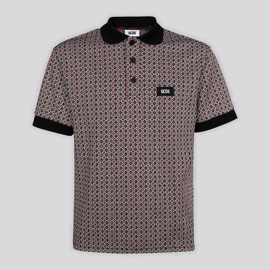 Camiseta Tipo Polo Multicolor GCDS Tag