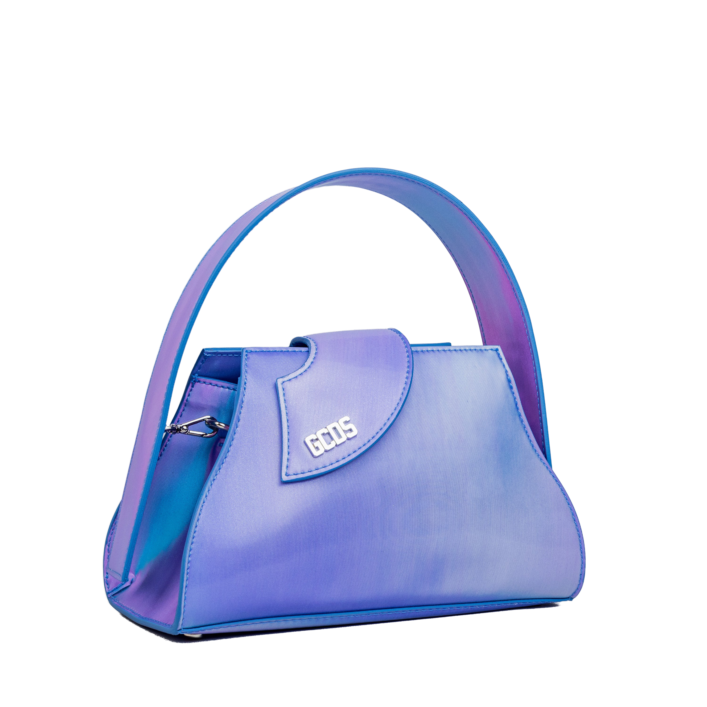 Cartera Morada GCDS Comma Holographic