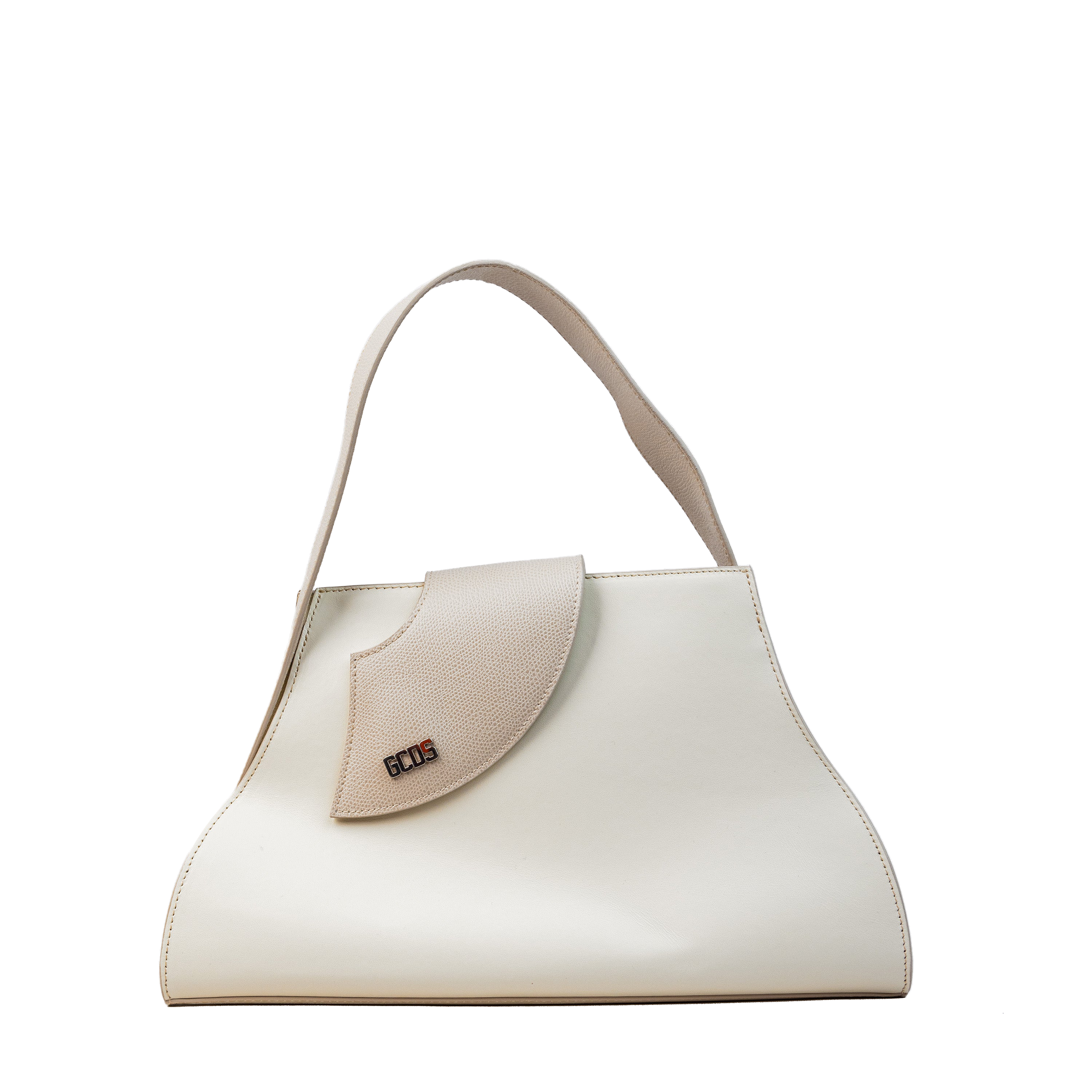Cartera Blanca GCDS Medium Comma