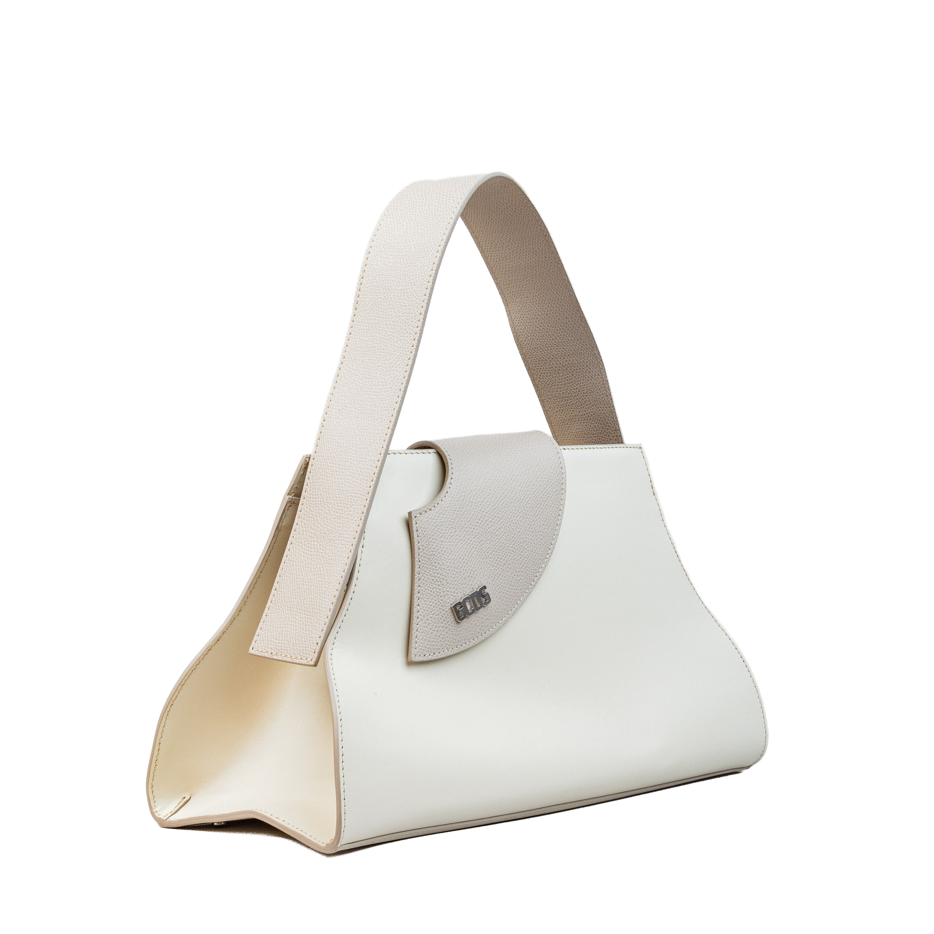 Cartera Blanca GCDS Medium Comma