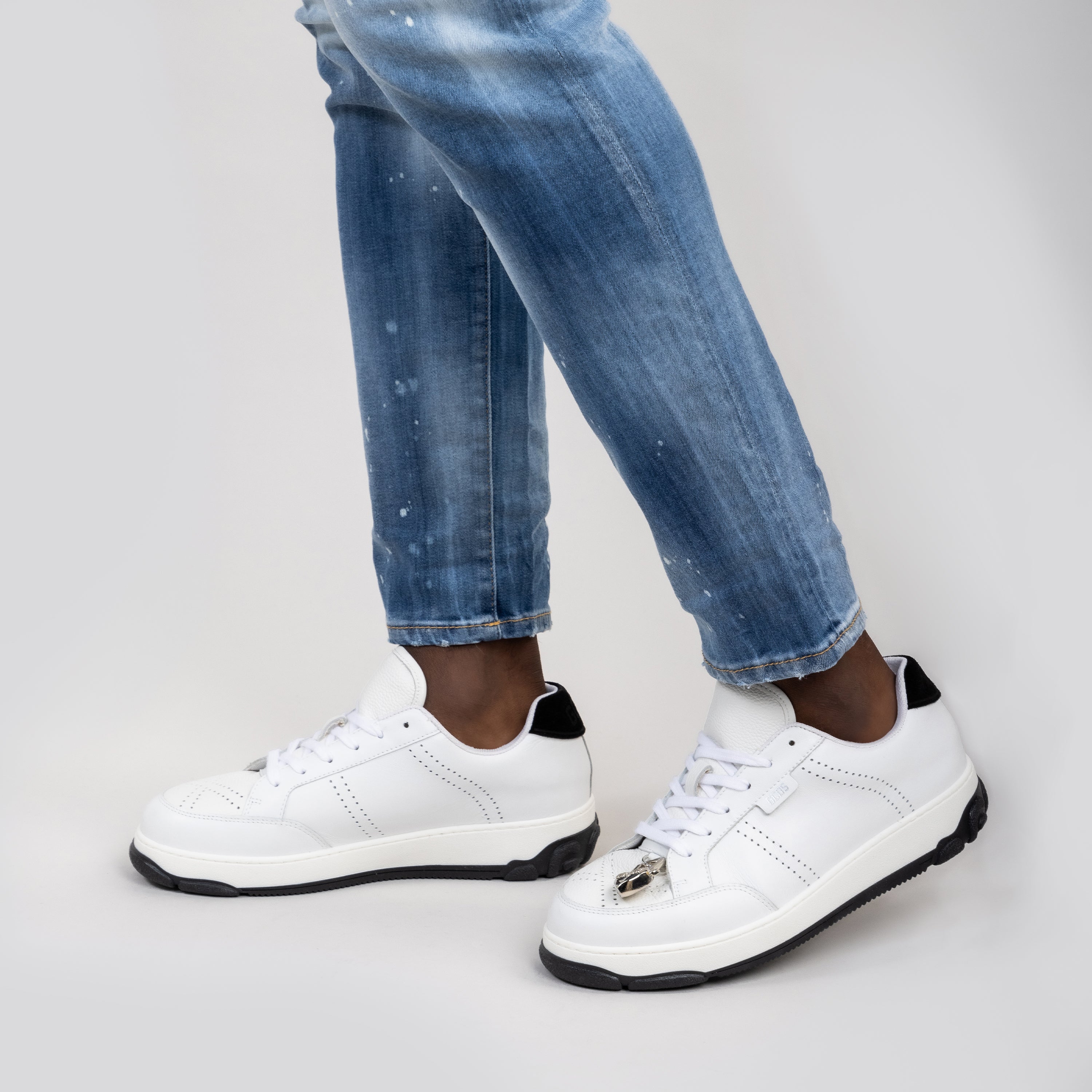 Sneakers Blanco GCDS Negro Chunky