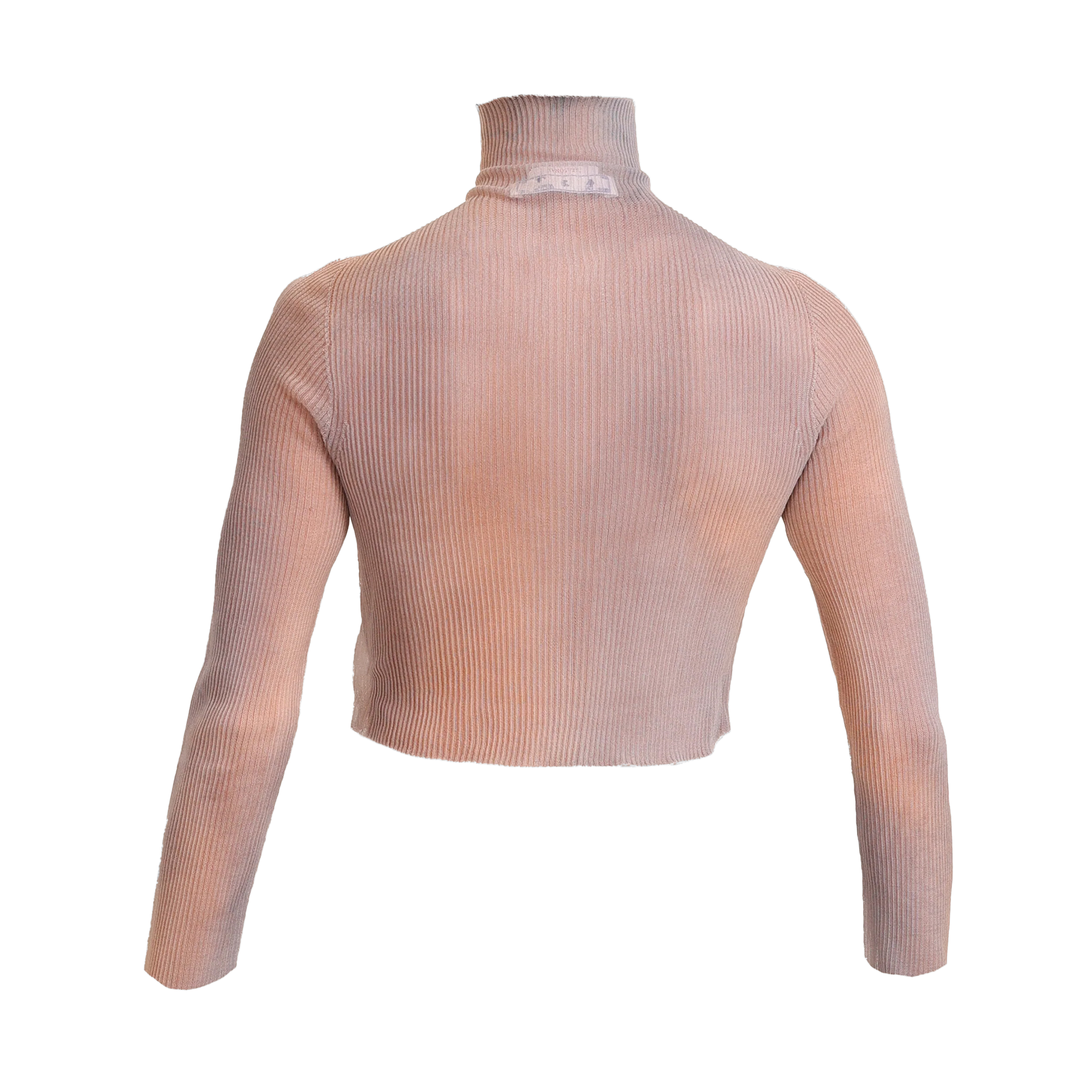 Top Camel Off-White Turtle Neck