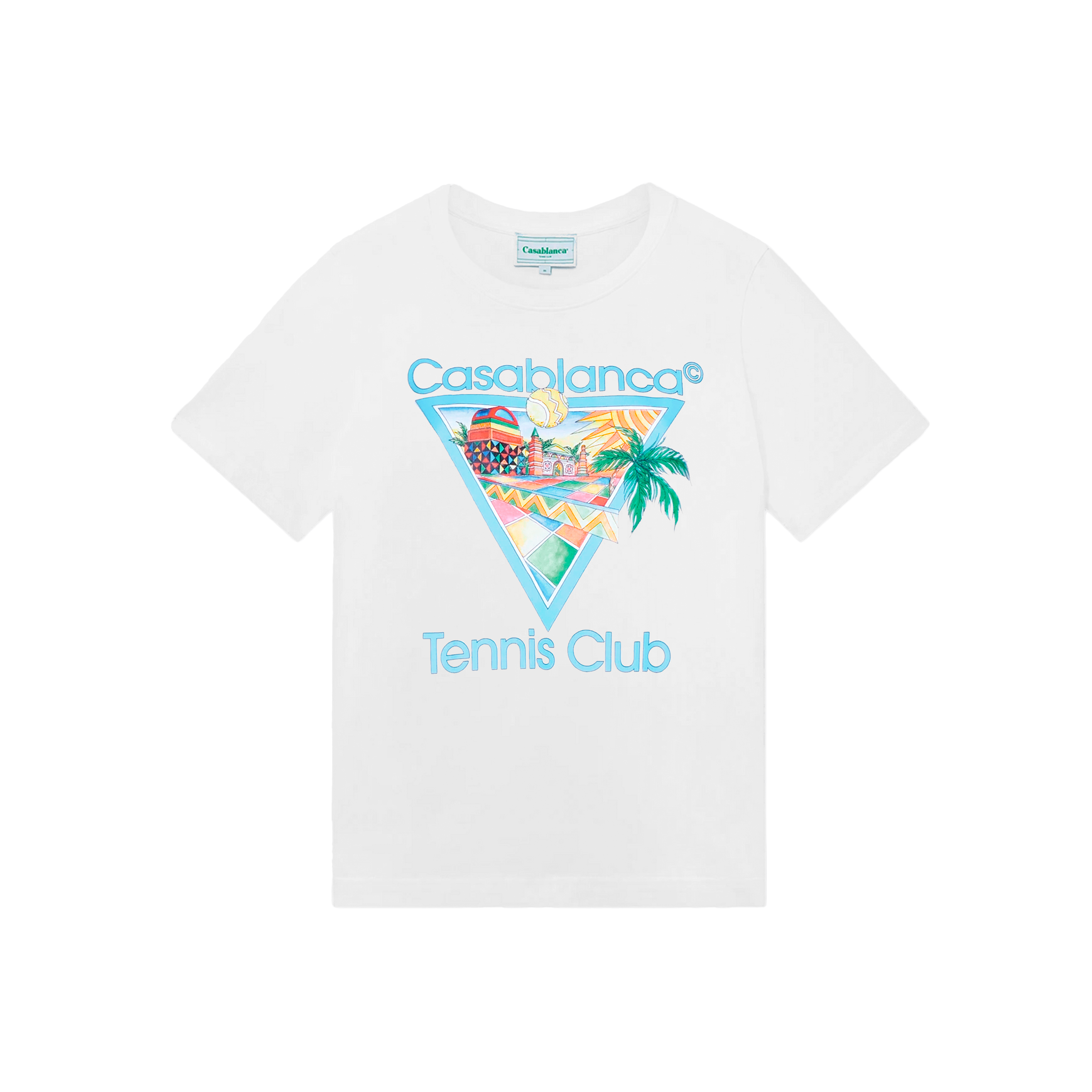 Camiseta Blanca Casablanca Afro Cubism Tennis Club