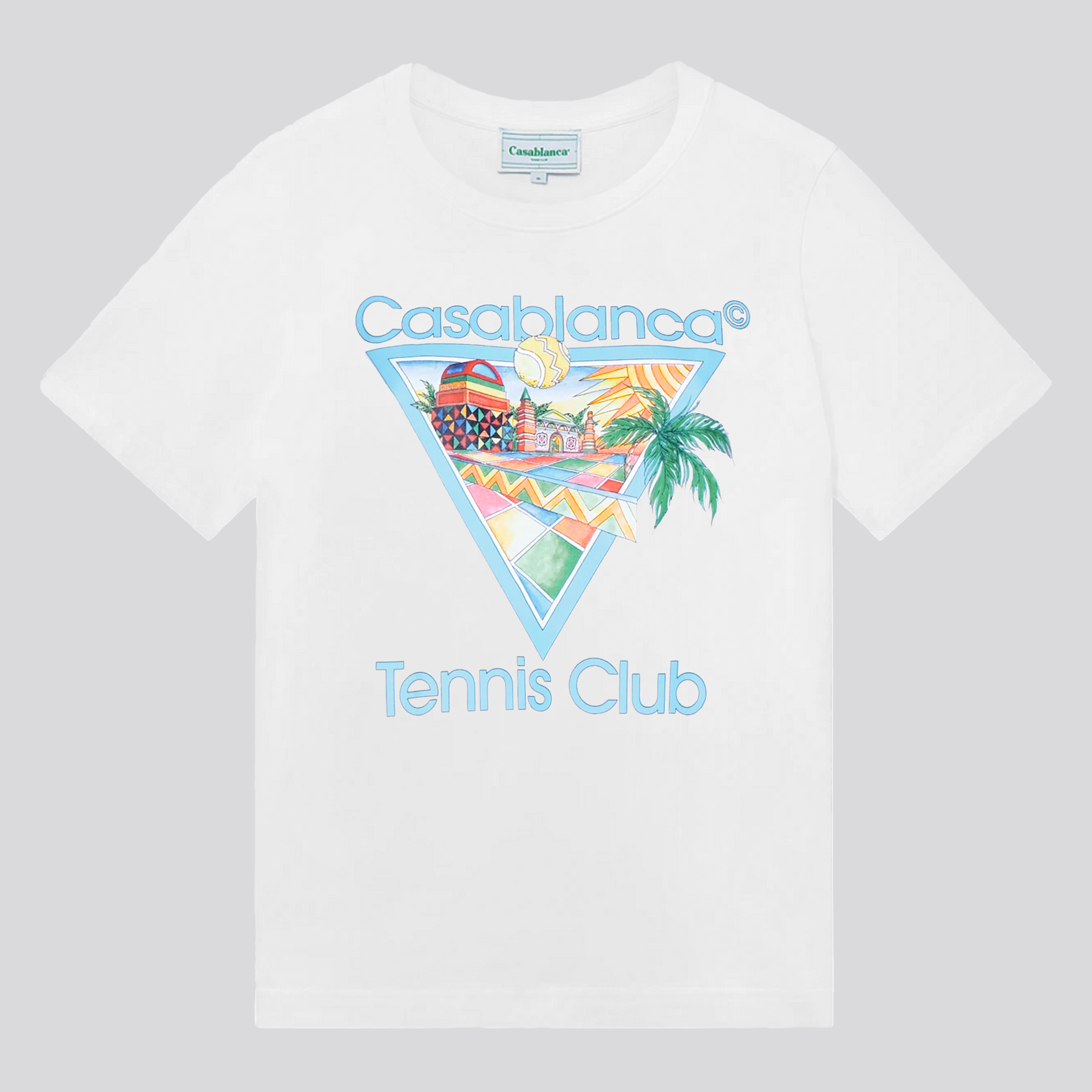 Camiseta Blanca Casablanca Afro Cubism Tennis Club