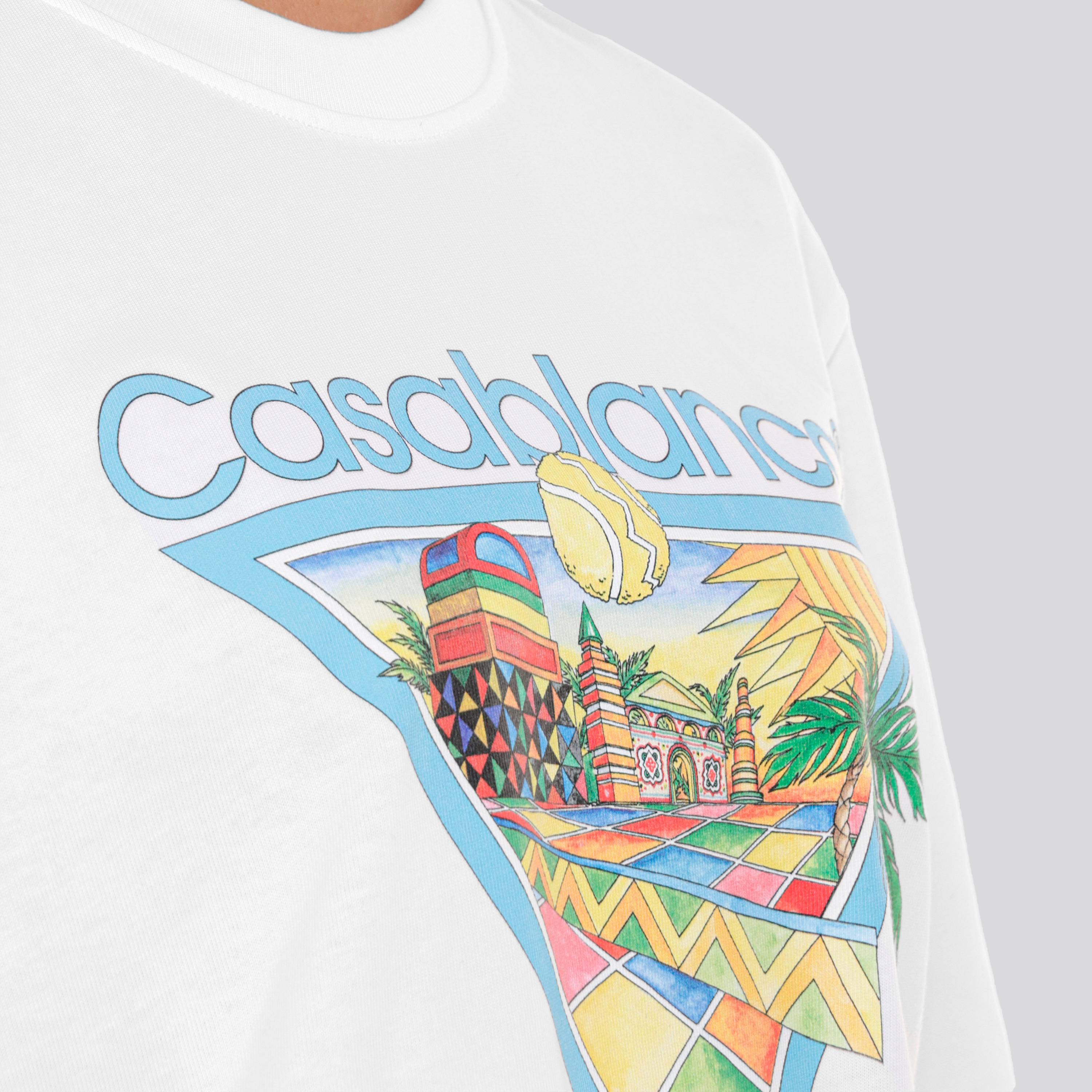 Camiseta Blanca Casablanca Afro Cubism Tennis Club