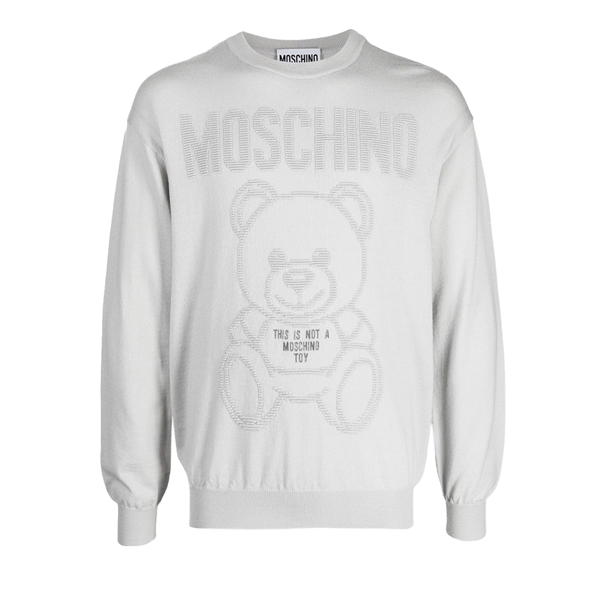 SuΓ©ter Gris Moschino Couture Teddy Bear