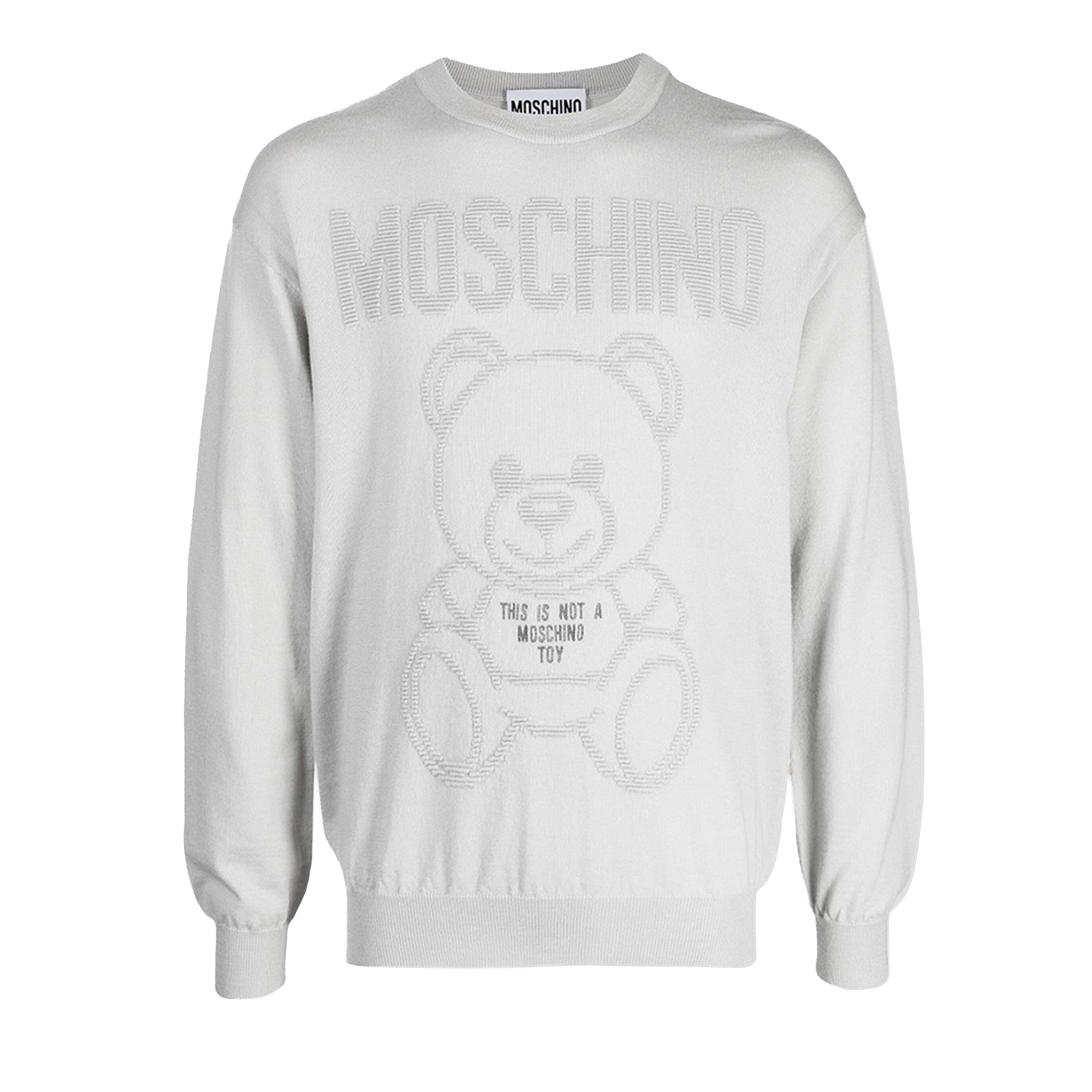 Suéter Gris Moschino Couture Teddy Bear