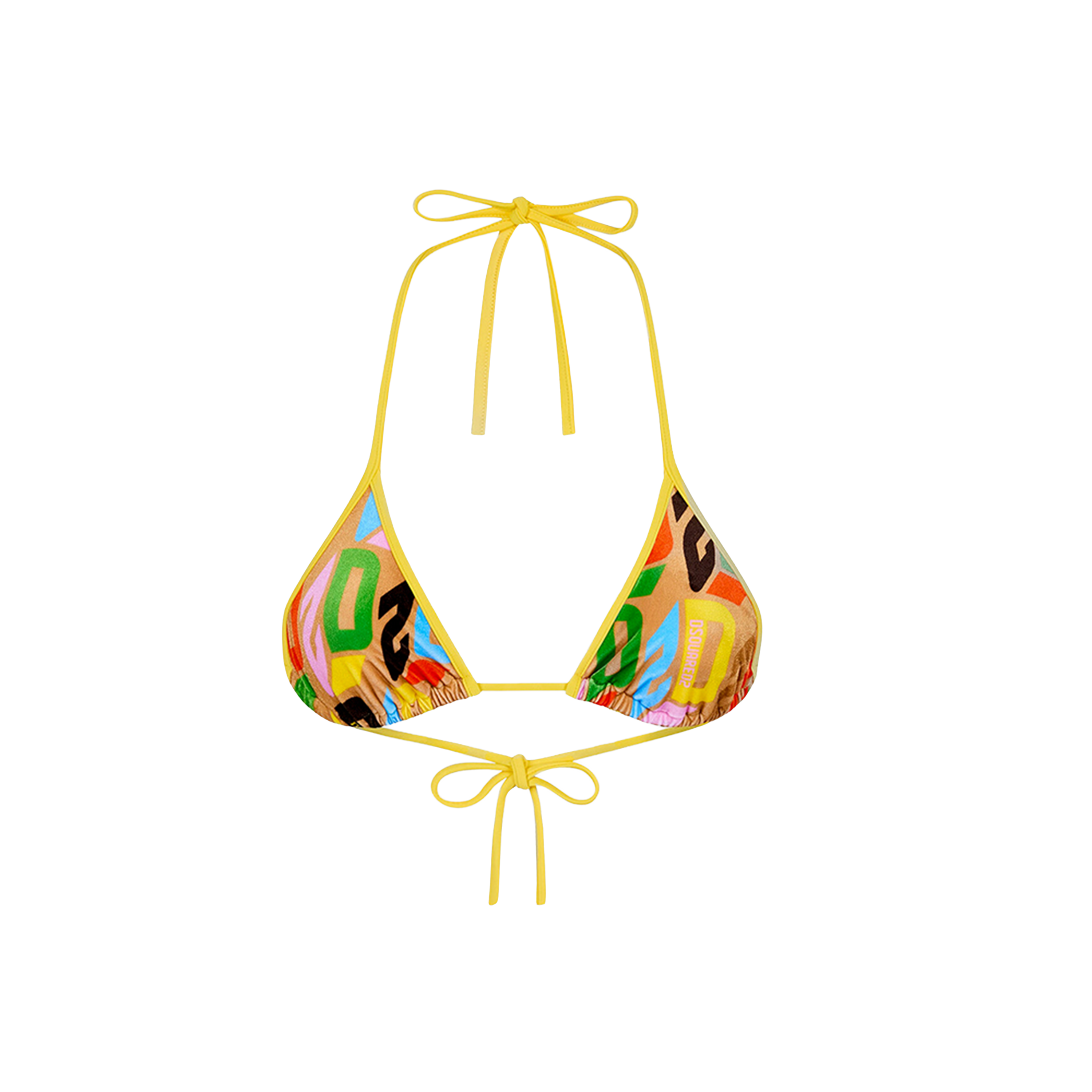 Bikini Multicolor Dsquared2 Top Multilogo