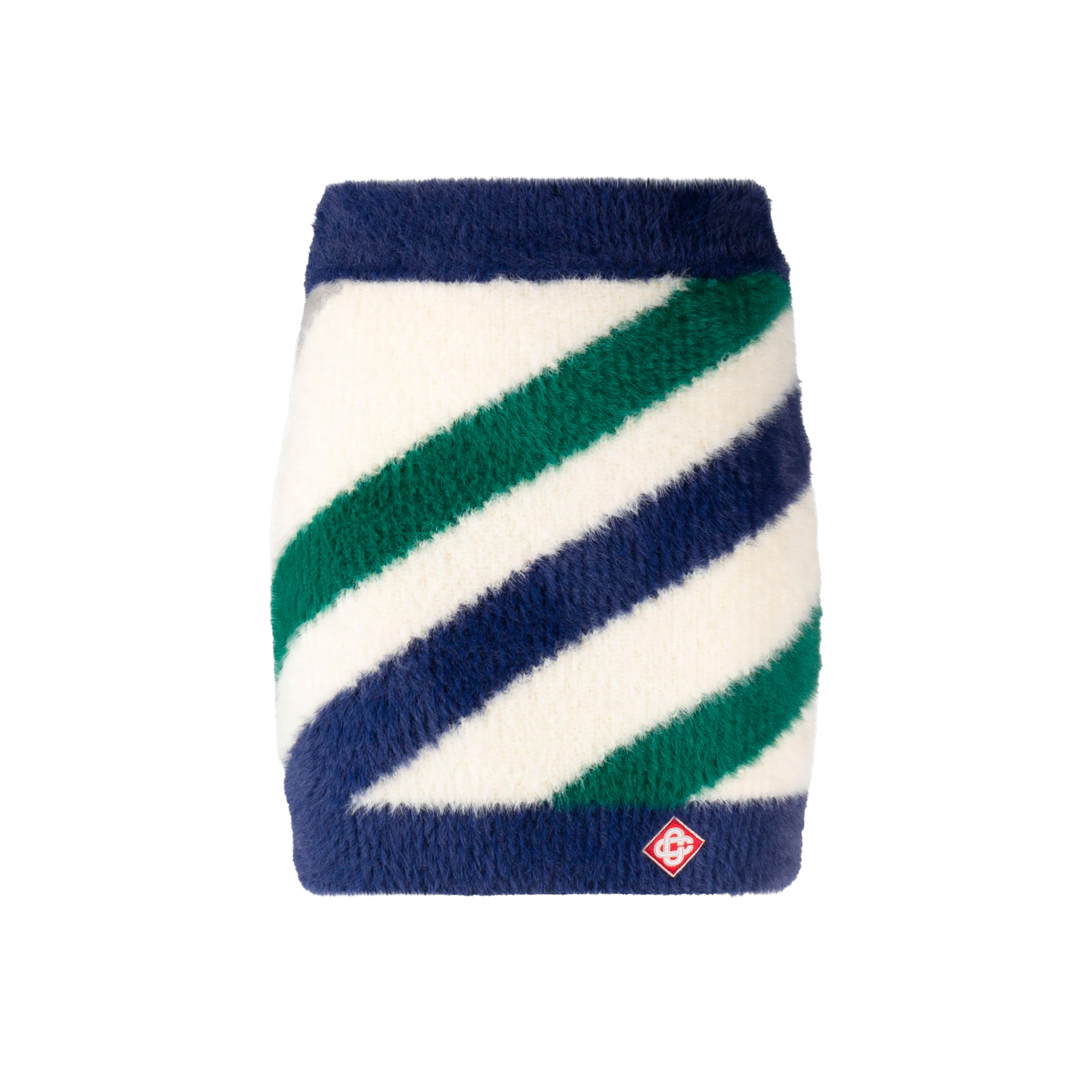 Falda Blanca Casablanca Azul Furry Striped