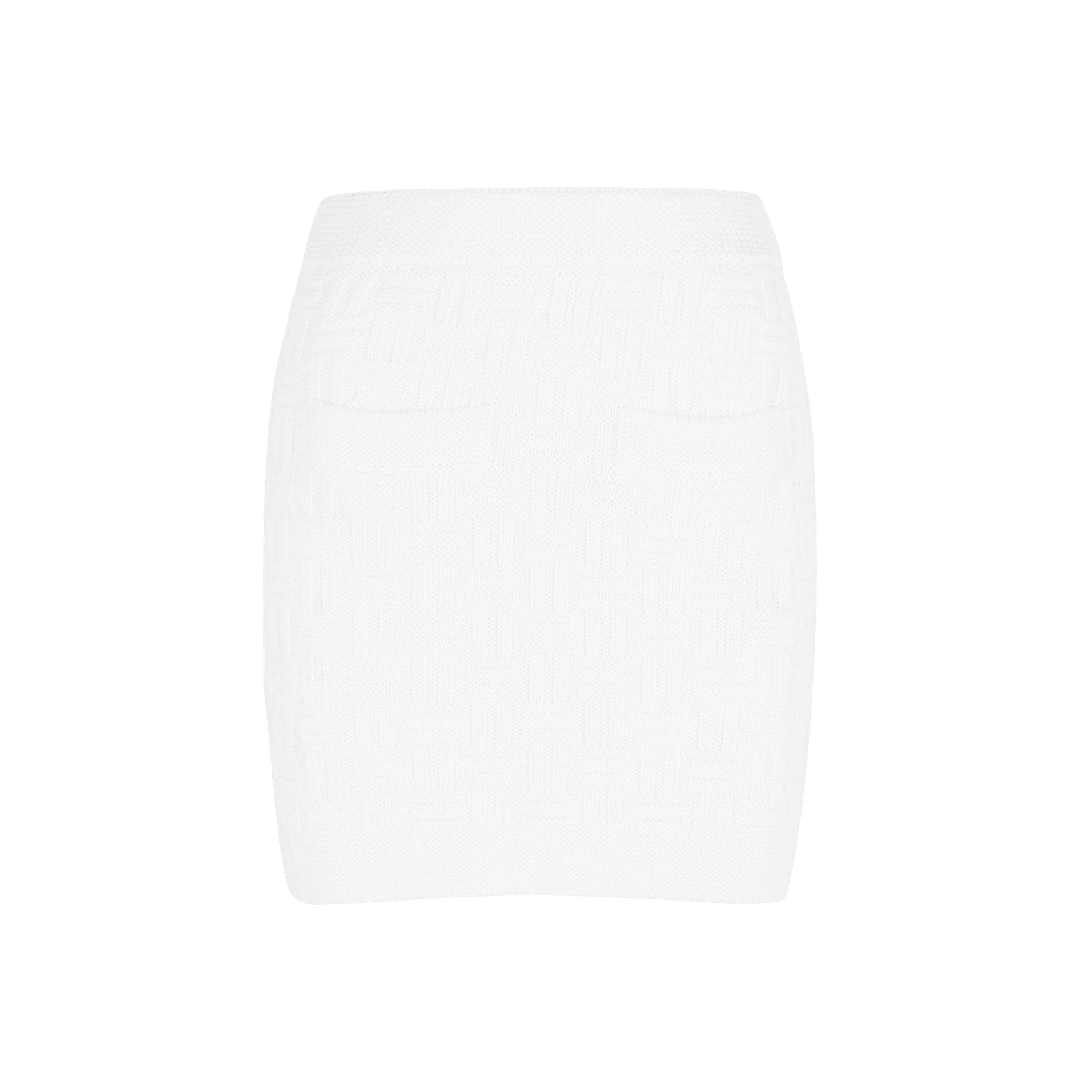Falda Blanca Casablanca Column Stitch
