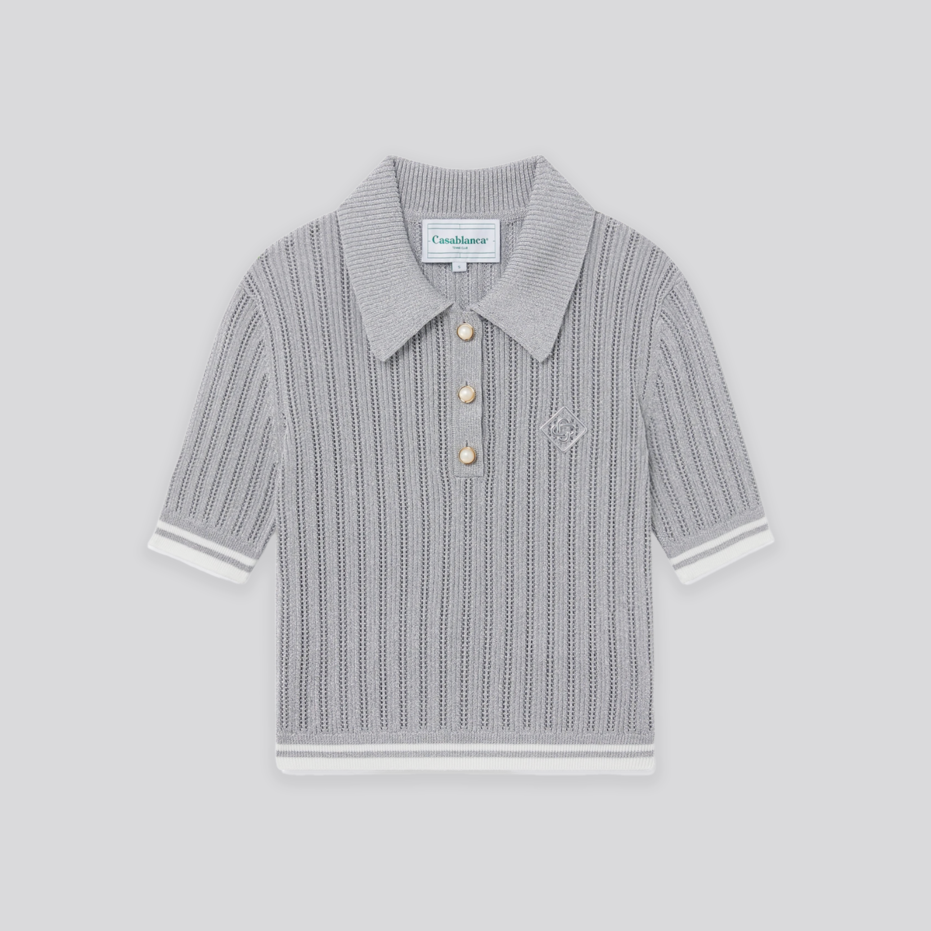 Polo Gris Casablanca Knitted