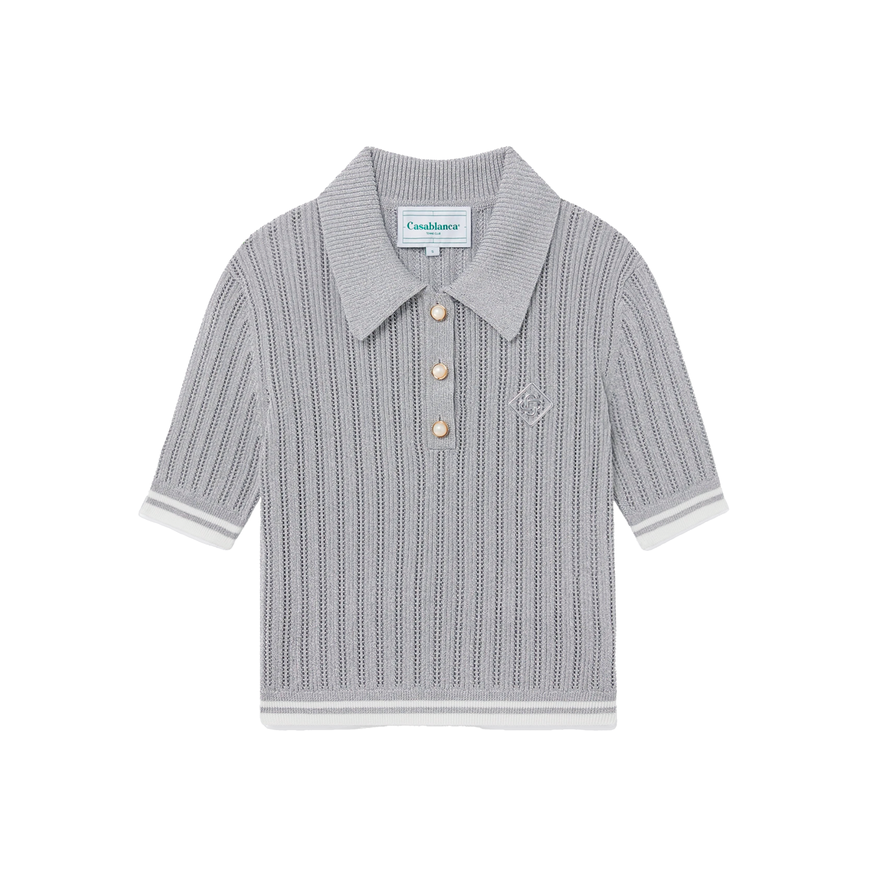 Polo Gris Casablanca Knitted