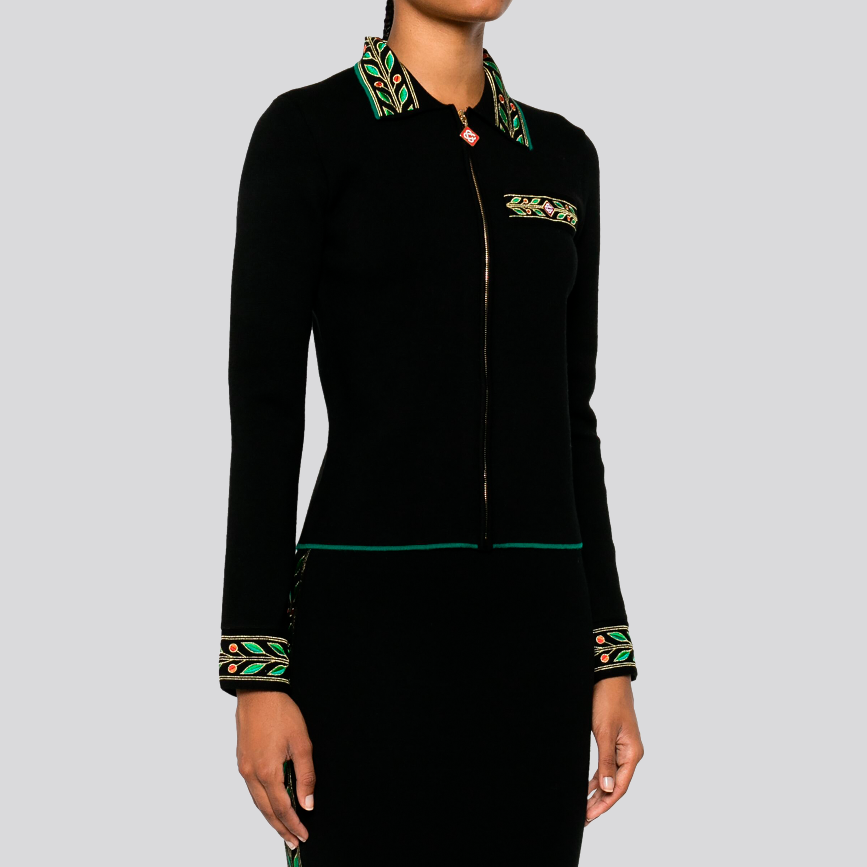 Chaqueta Negra Casablanca Laurel