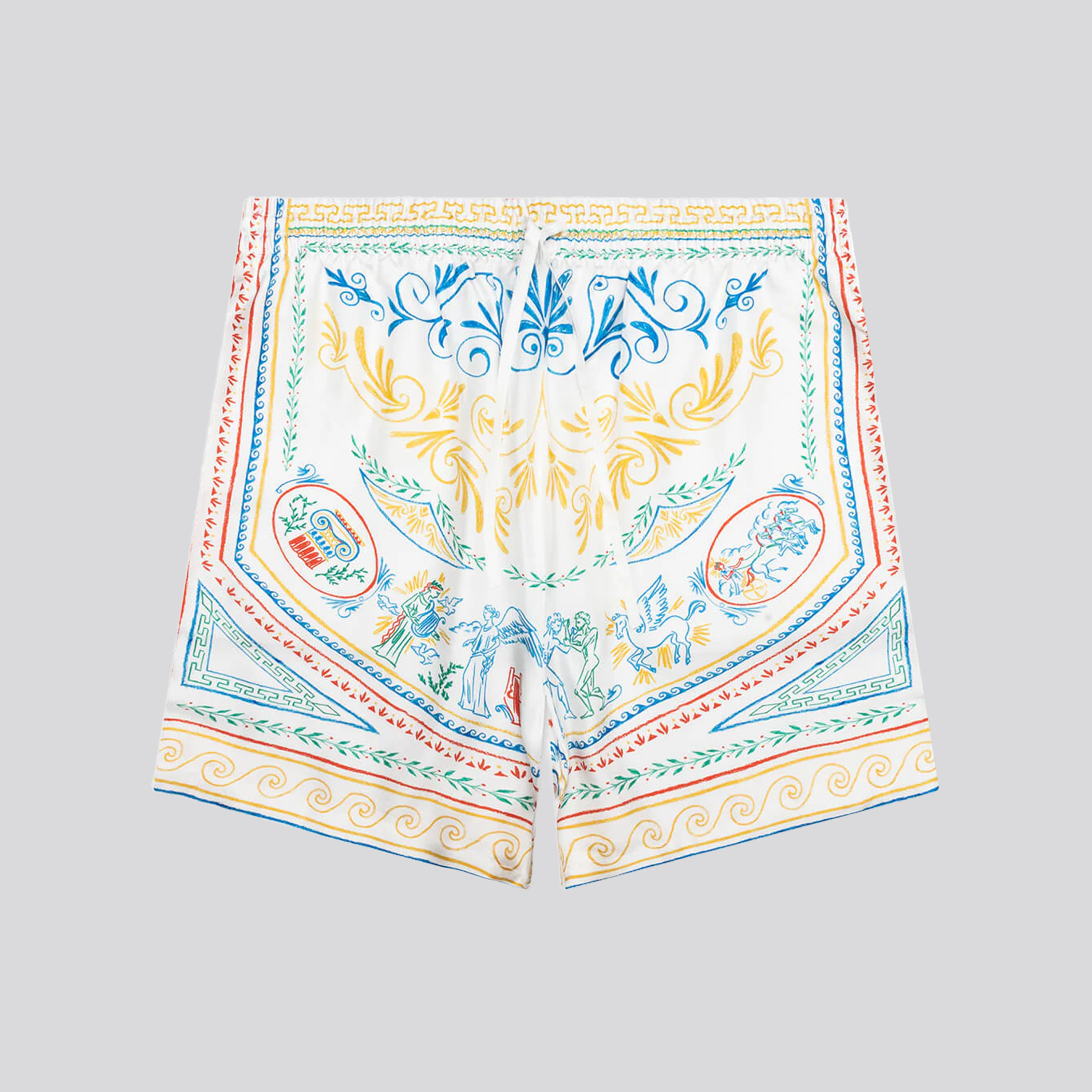 Shorts Blanco Casablanca Silk Print