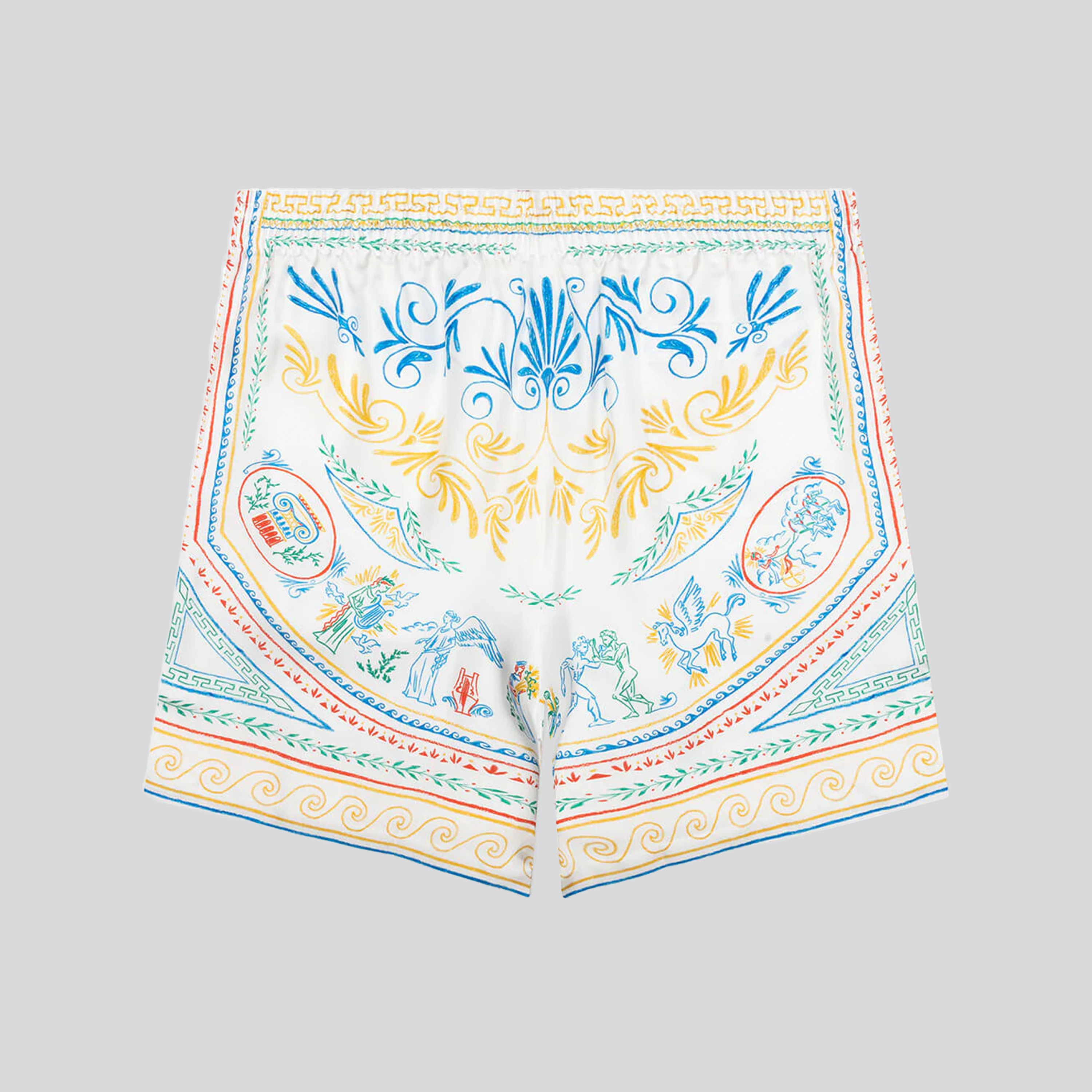 Shorts Blanco Casablanca Silk Print