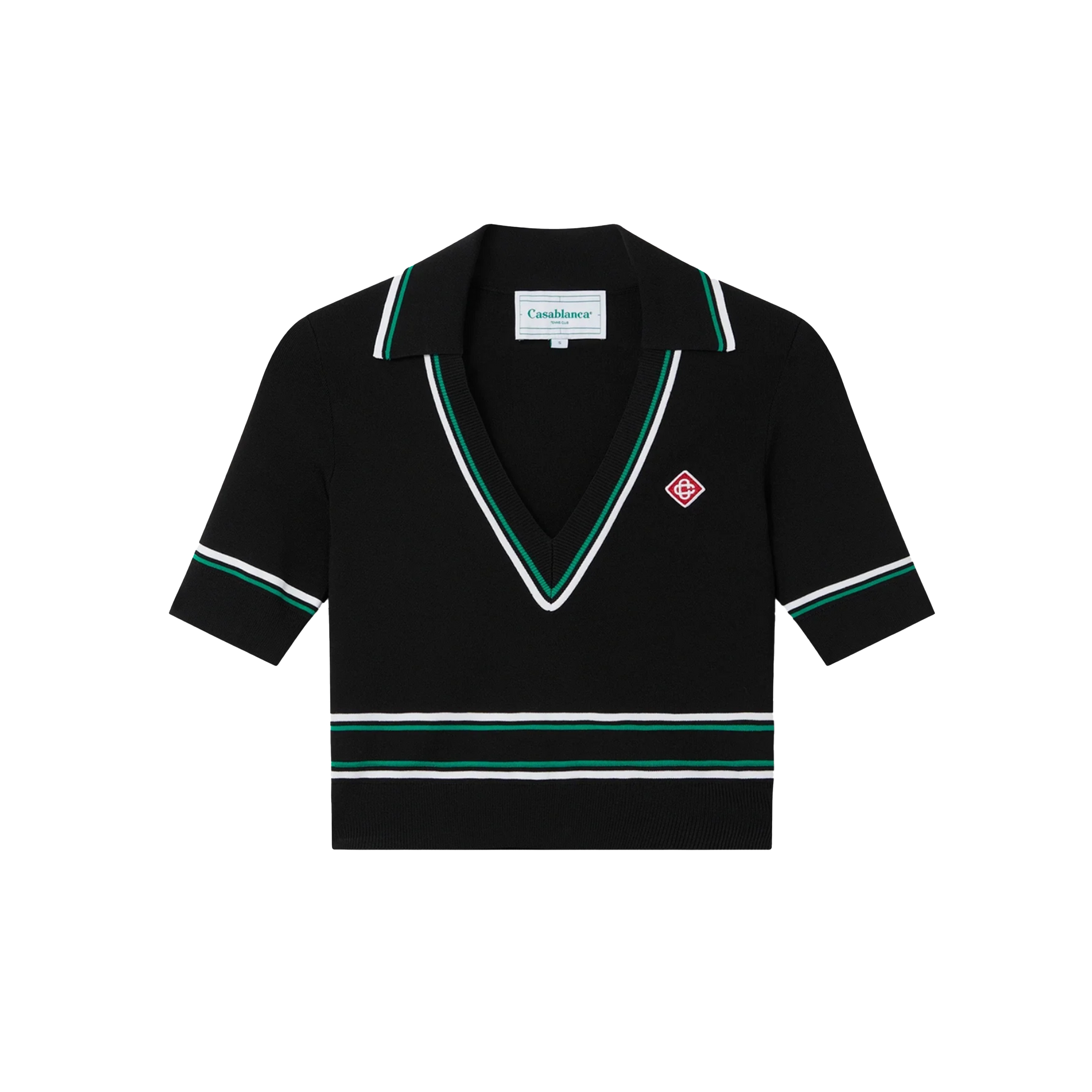 Top Negro Casablanca Patch Logo