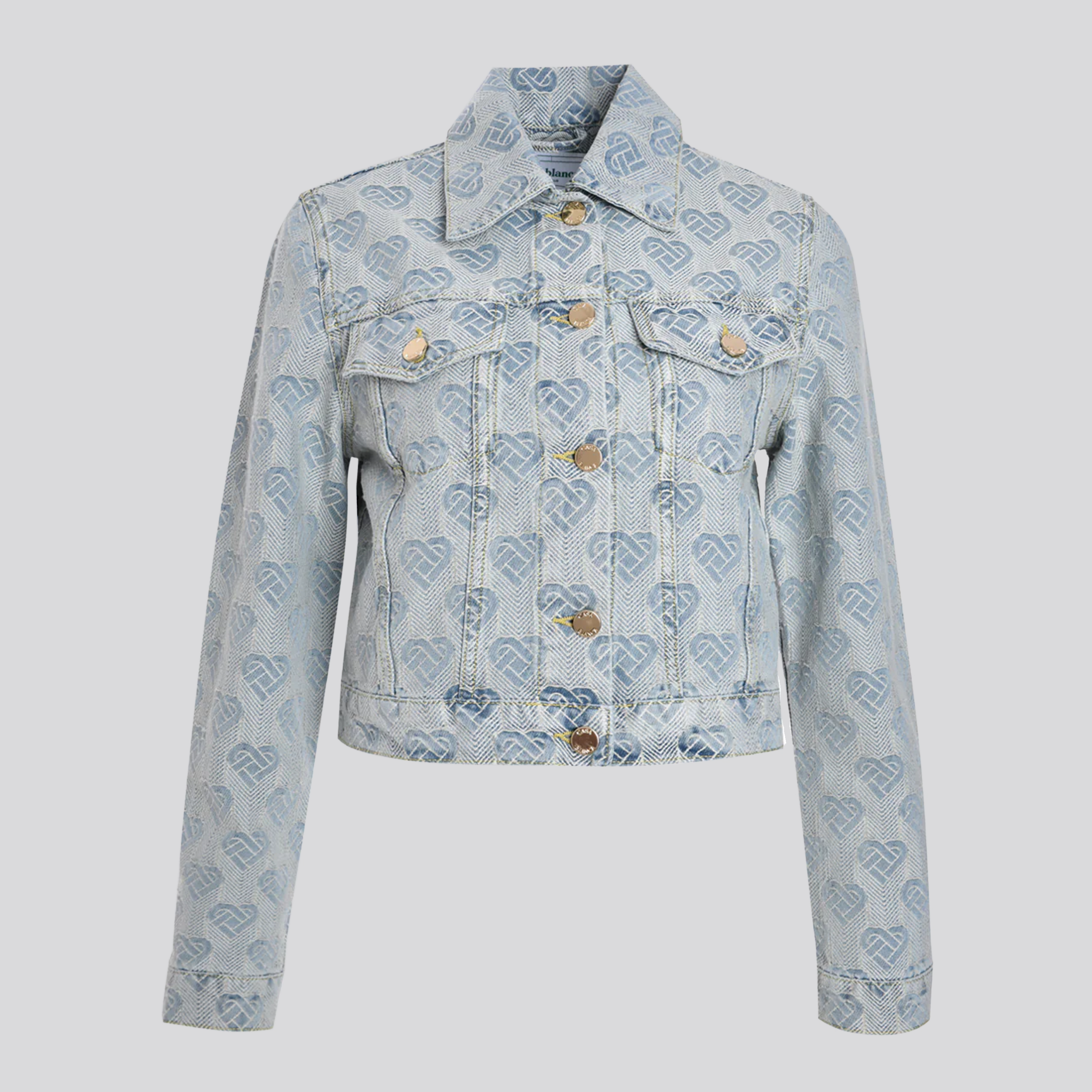 Chaqueta Denim Casablanca Heart Monogram