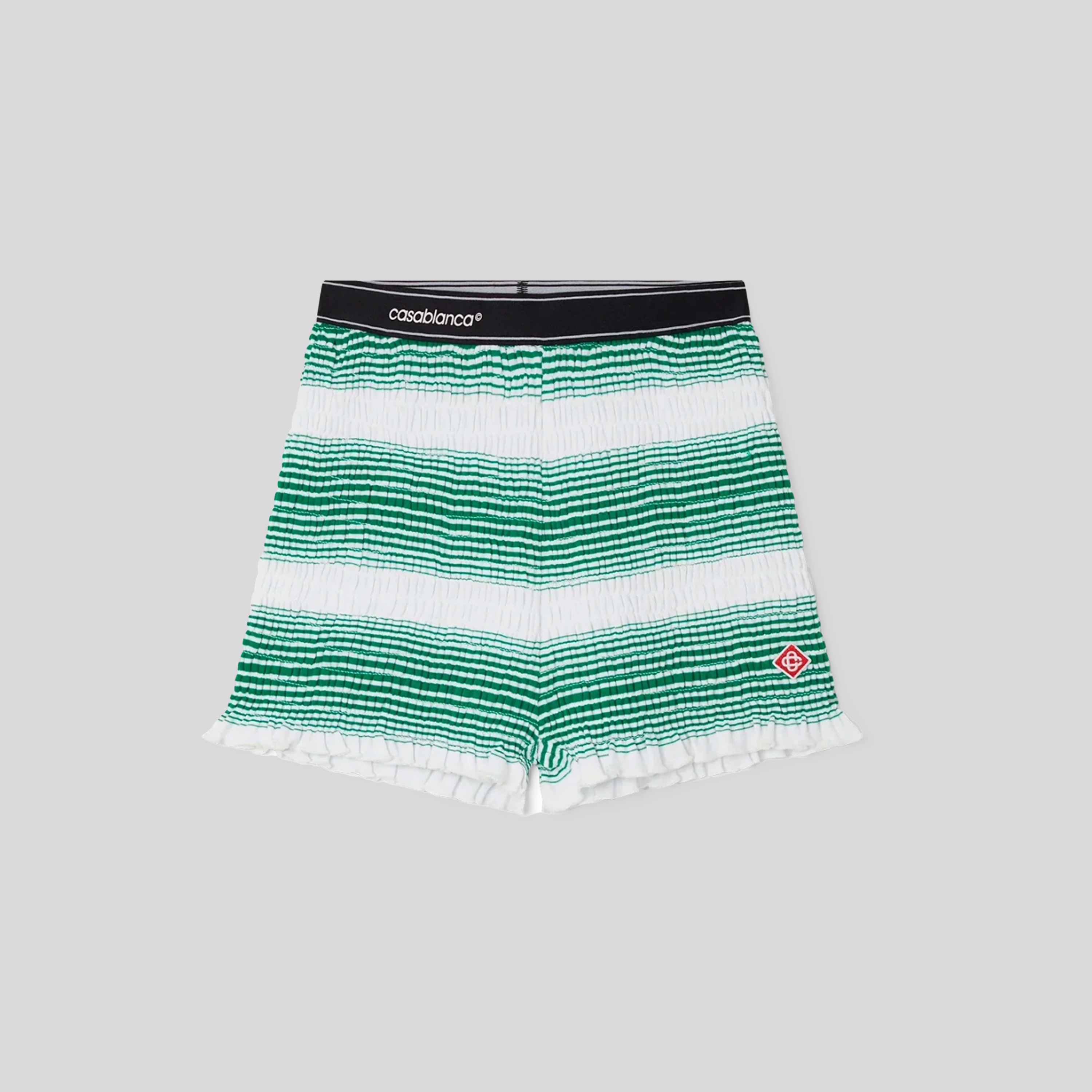 Shorts Verde Casablanca Logo