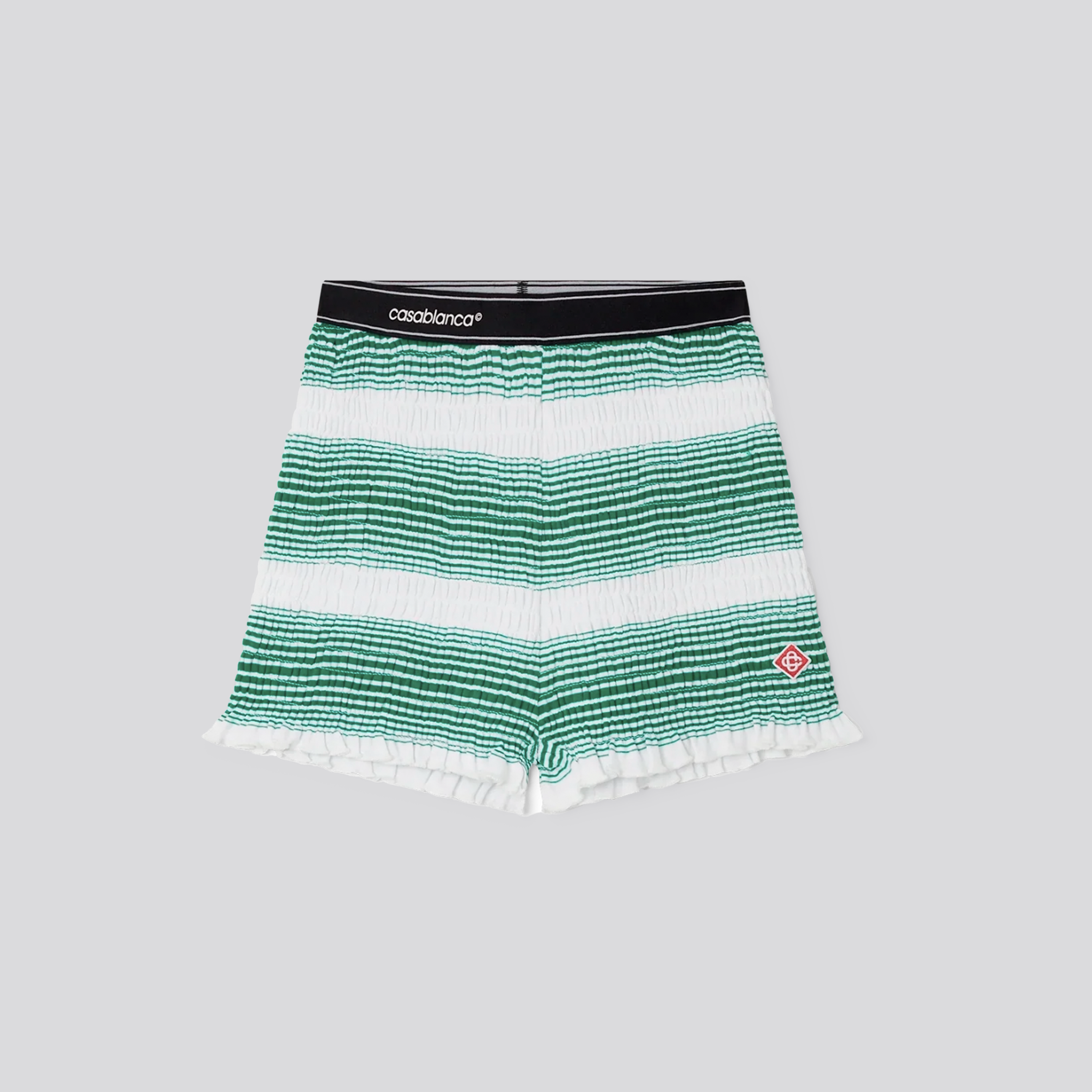 Shorts Verde Casablanca Logo