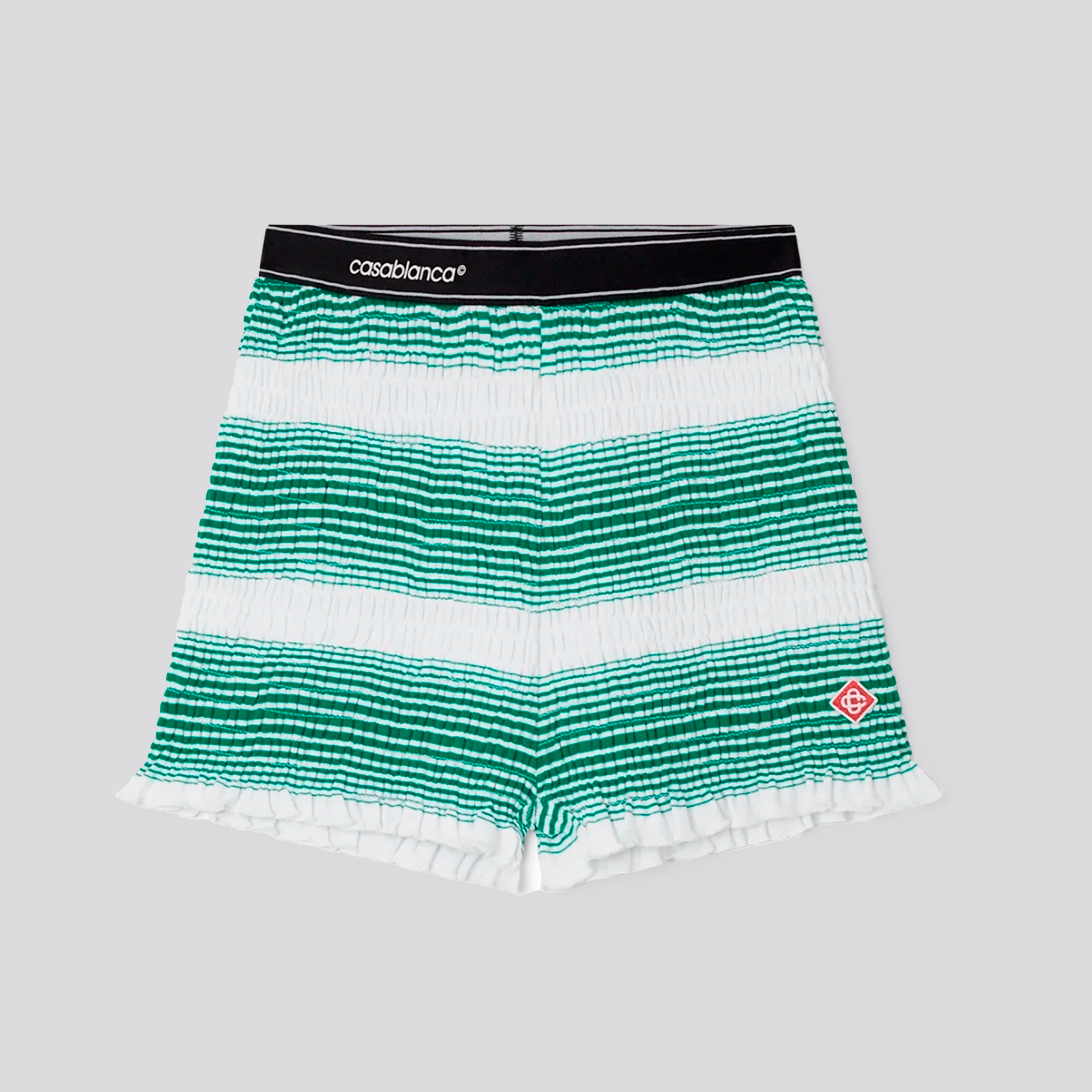 Shorts Verde Casablanca Logo