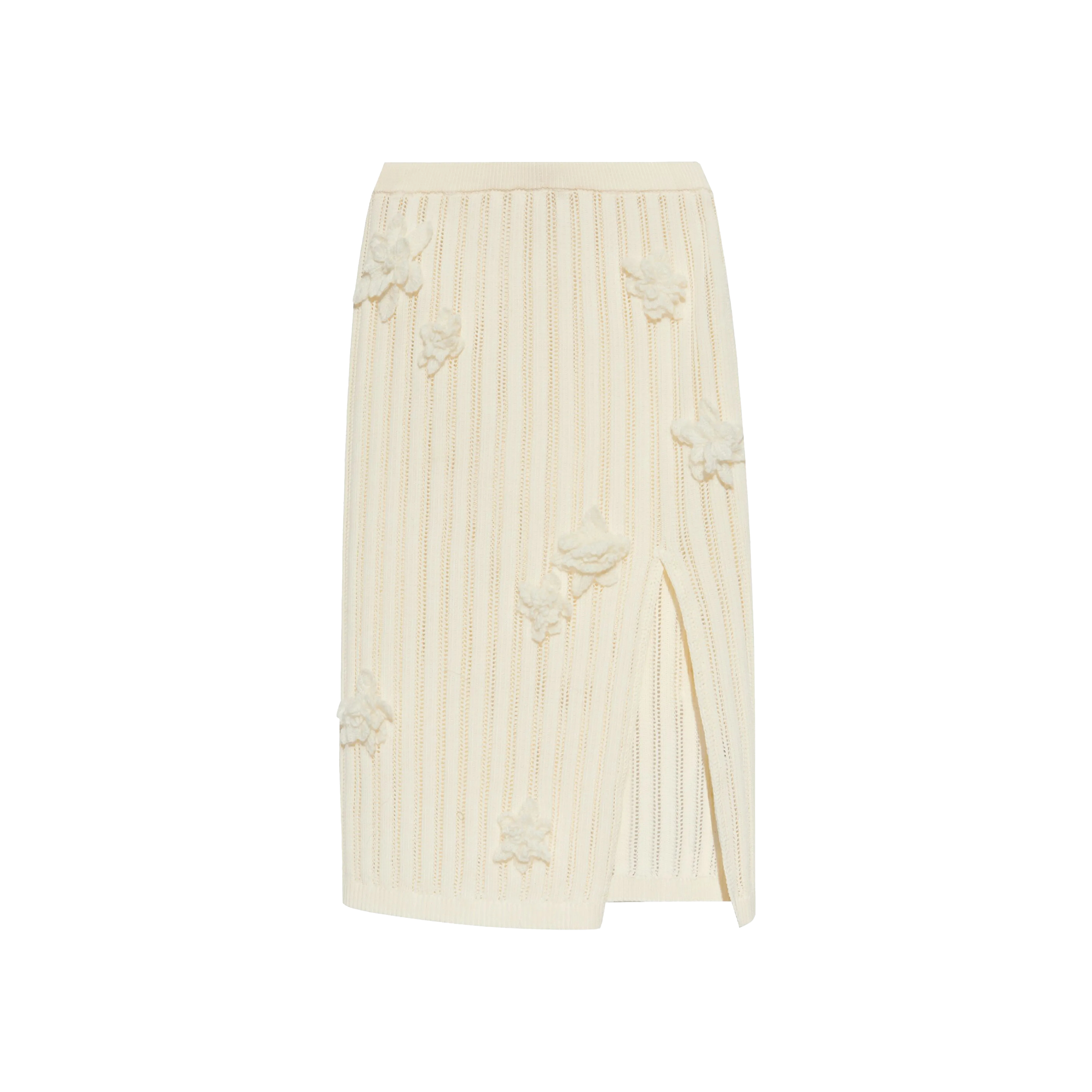 Falda Blanca Casablanca Flower Lace