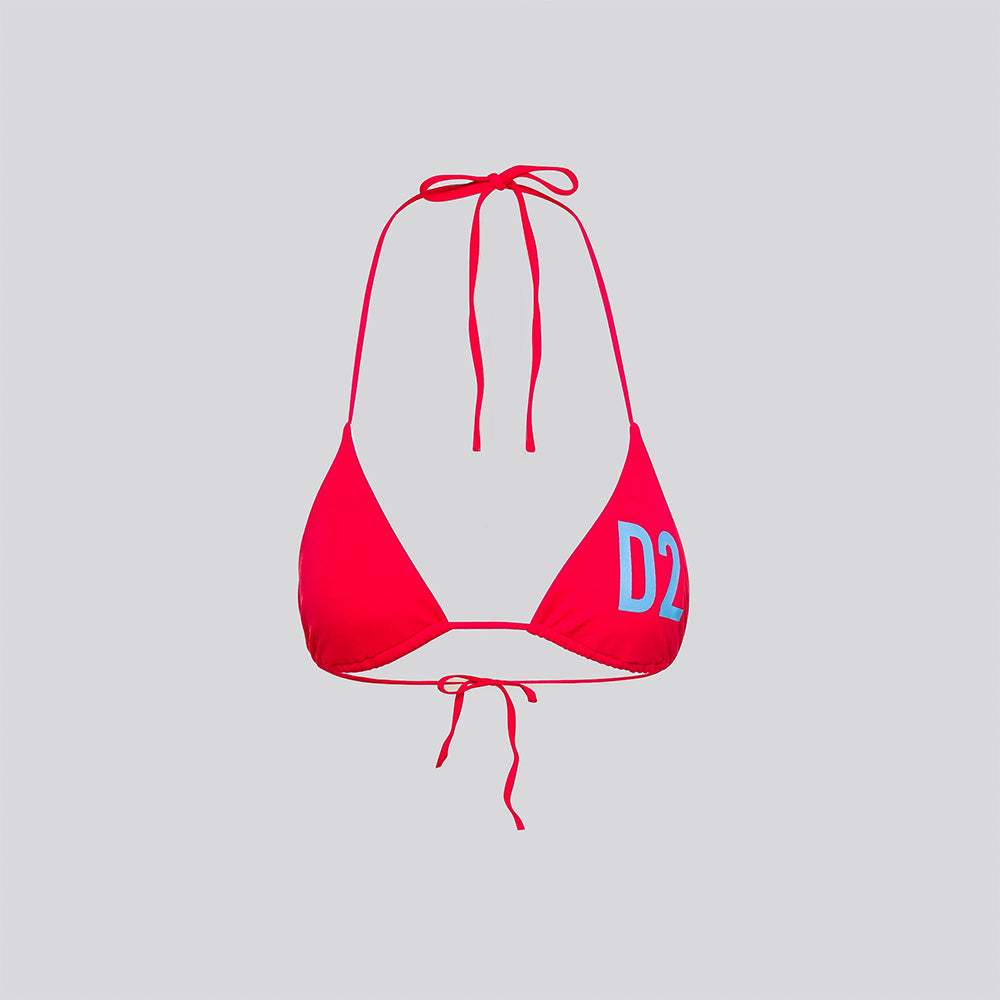 Bikini Rojo Dsquared2 Blue Logo
