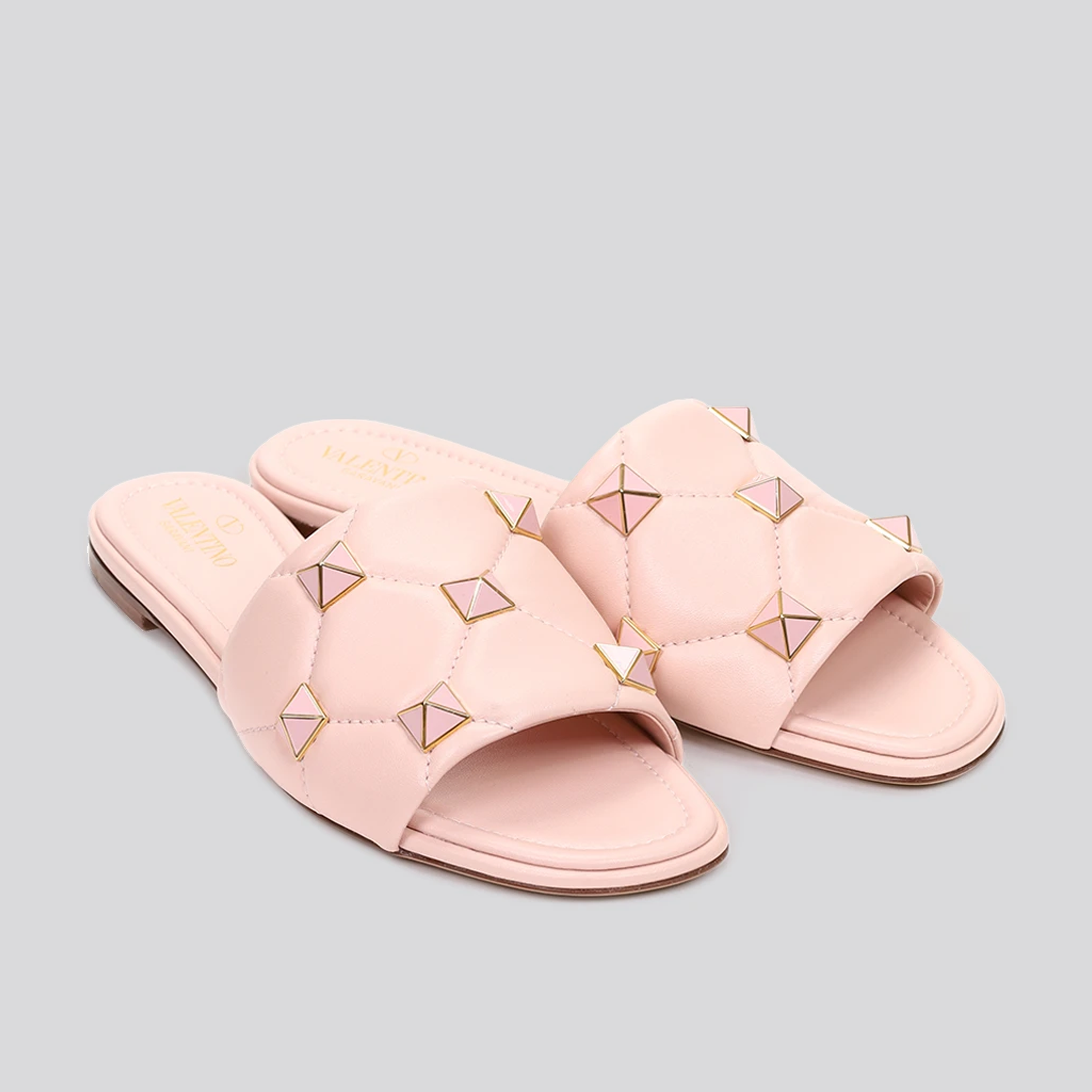 Sandalias Rosadas Valentino Multi Studs