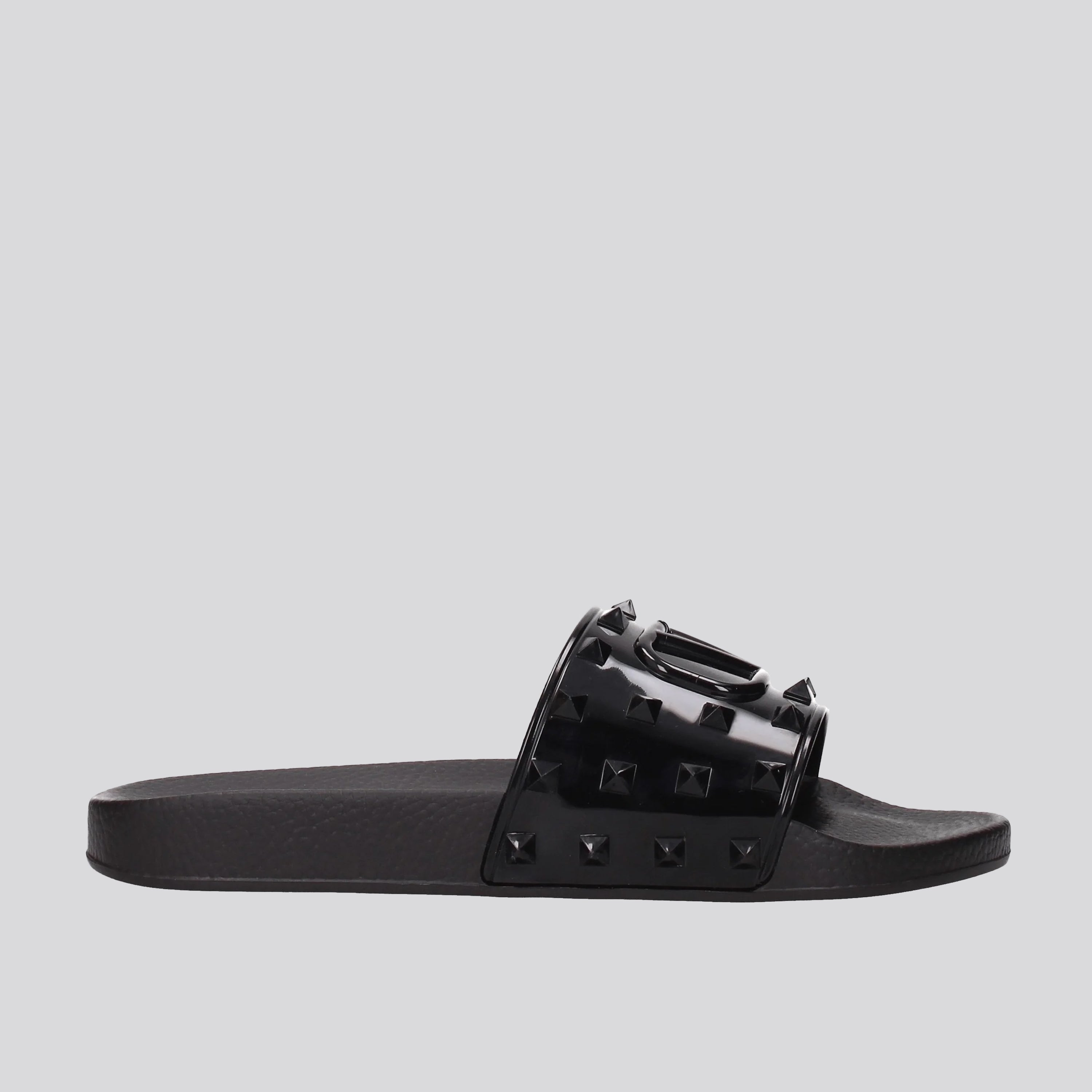 Sandalias Negros Valentino Vlogo Rockstuds