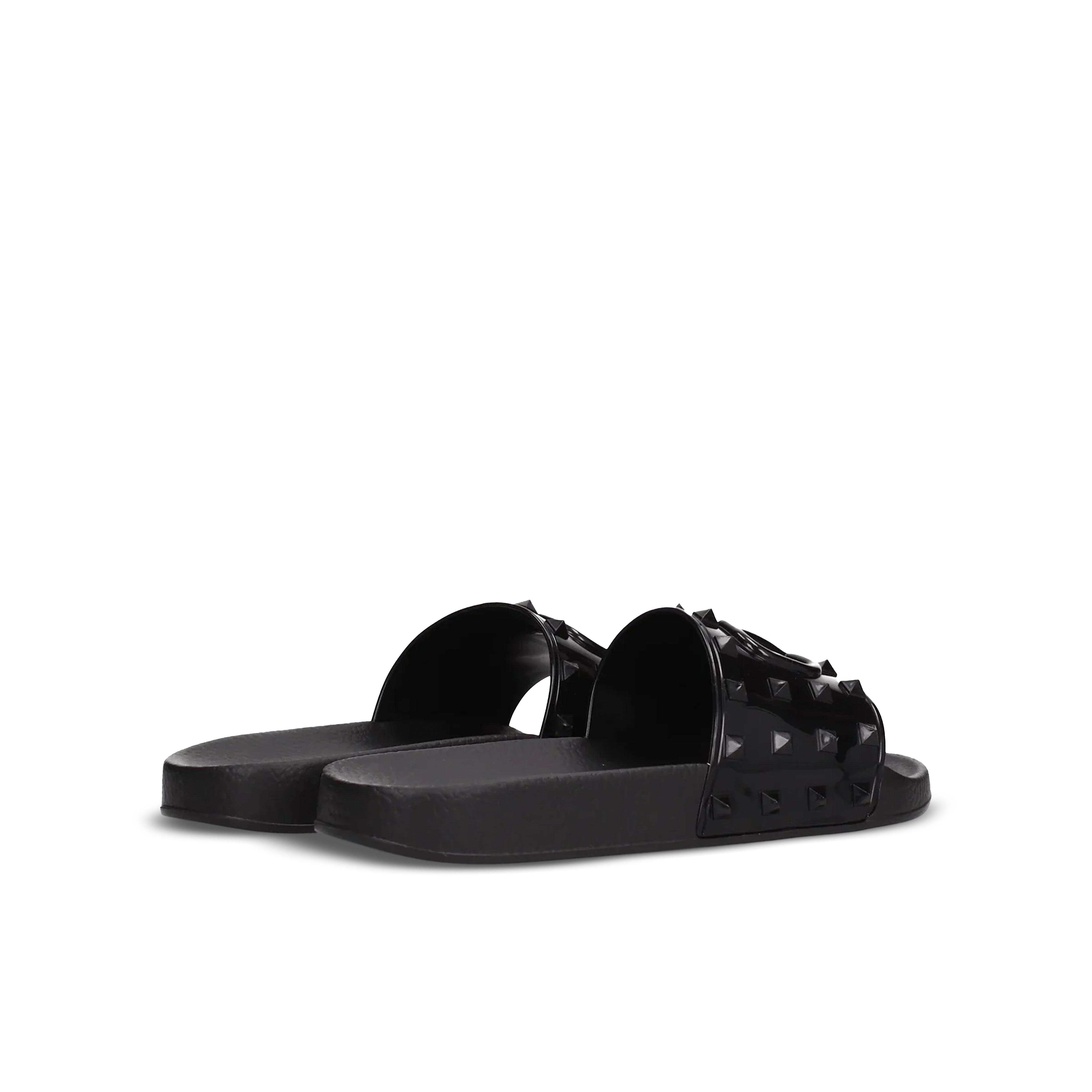 Sandalias Negros Valentino Vlogo Rockstuds