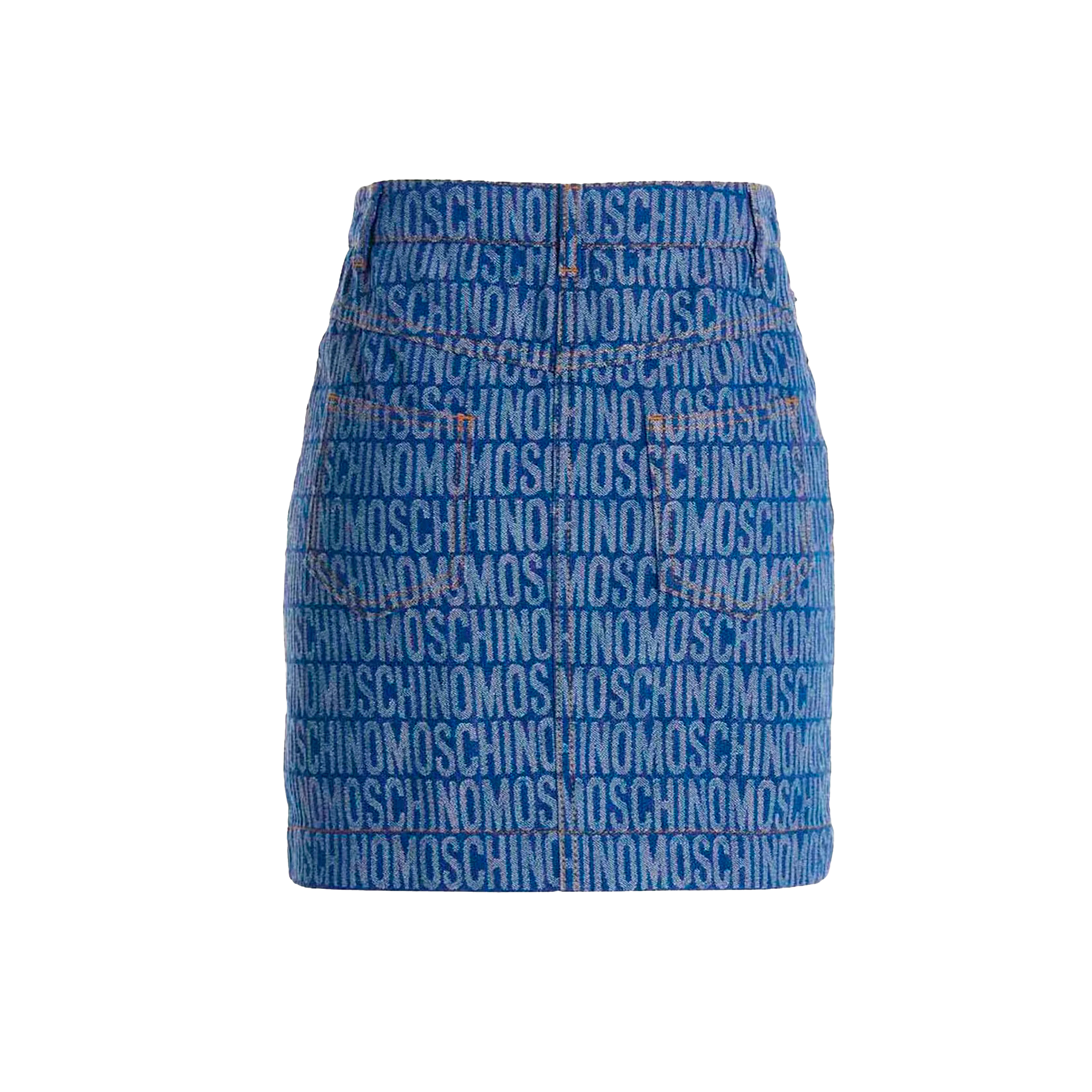 Falda Azul Moschino Couture Monogram