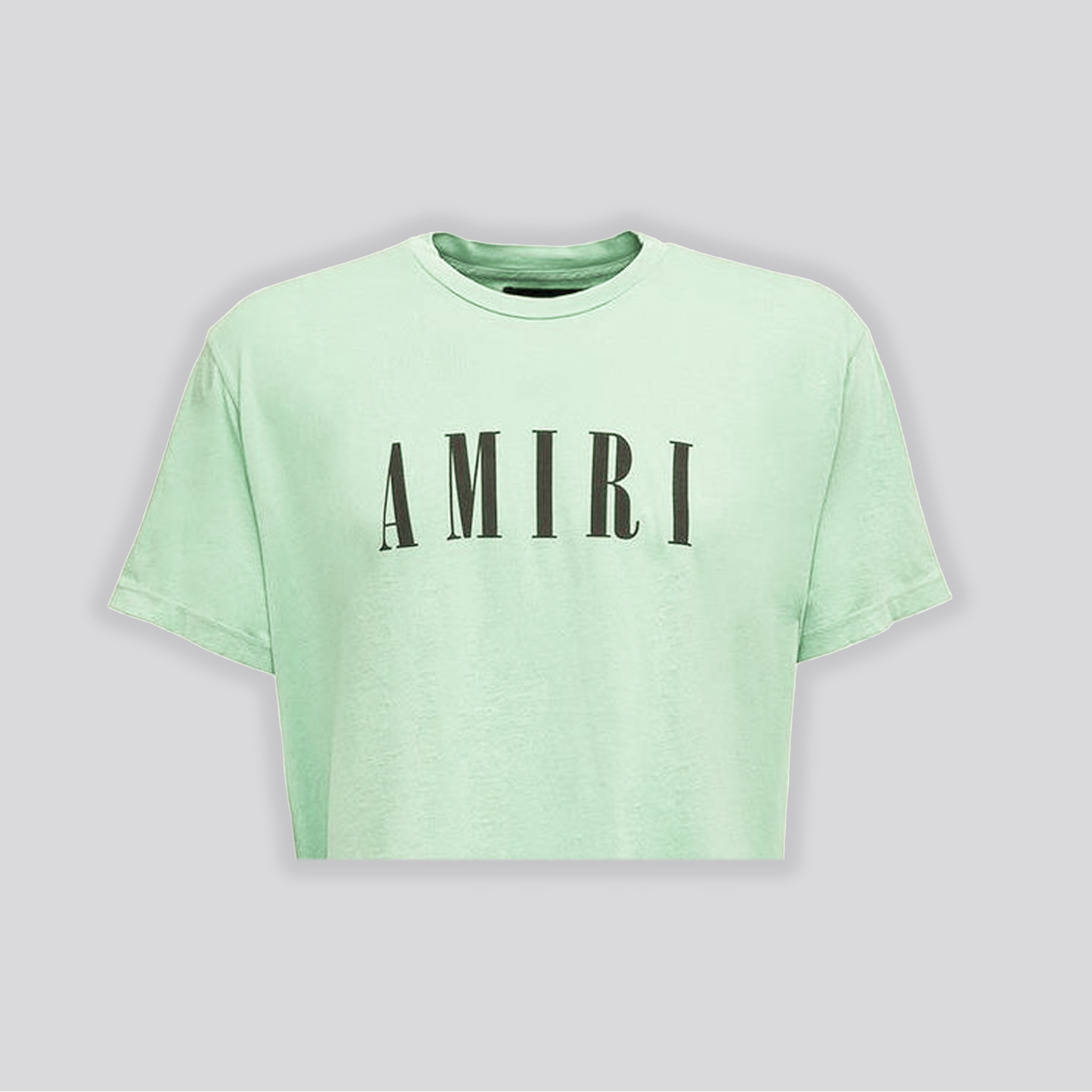 Camiseta Verde AMIRI Core Logo Cropped