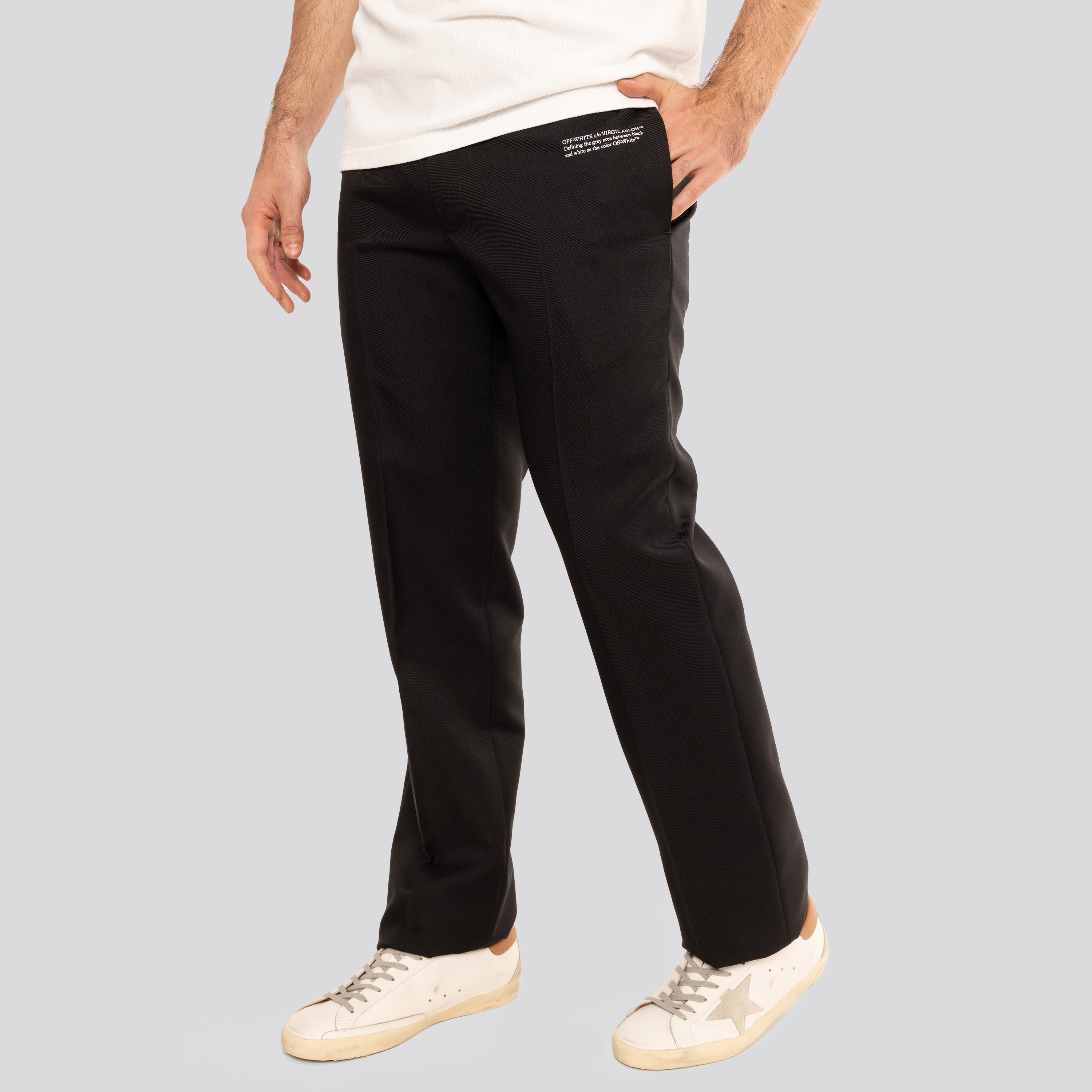 Pantalón Negro Off-White Drill Slim