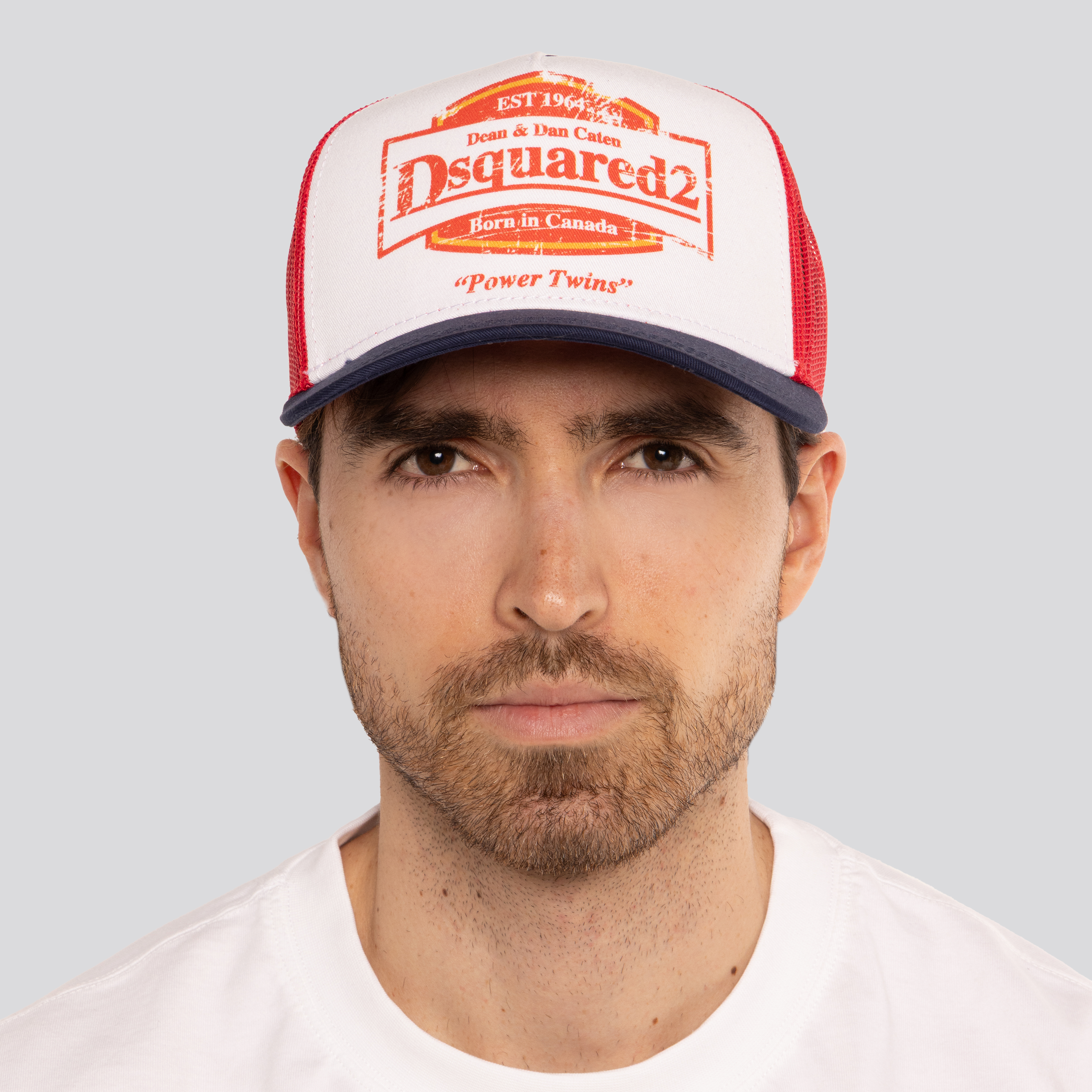 Gorra Blanca Dsquared2 Power Twins
