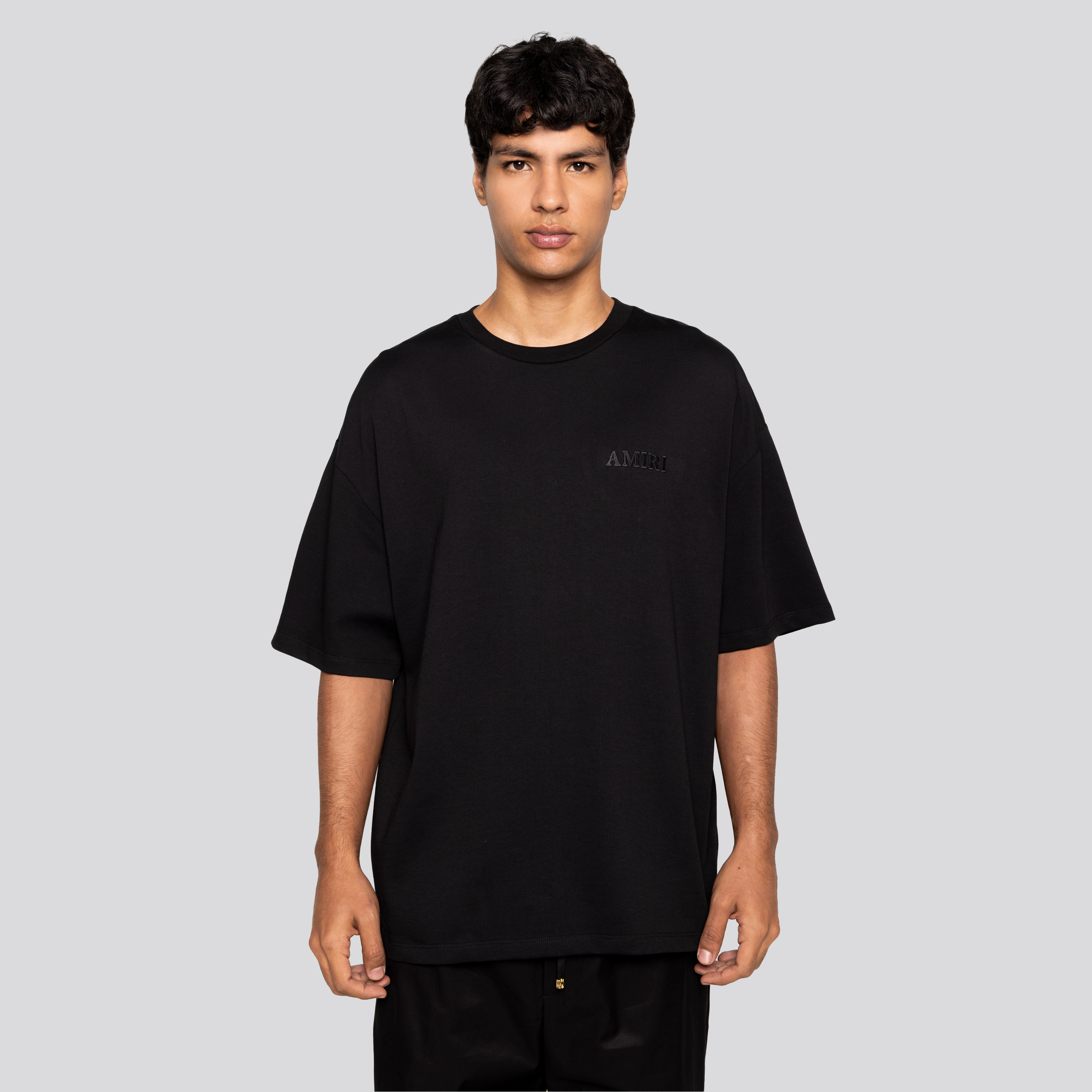Camiseta Negra AMIRI Logo
