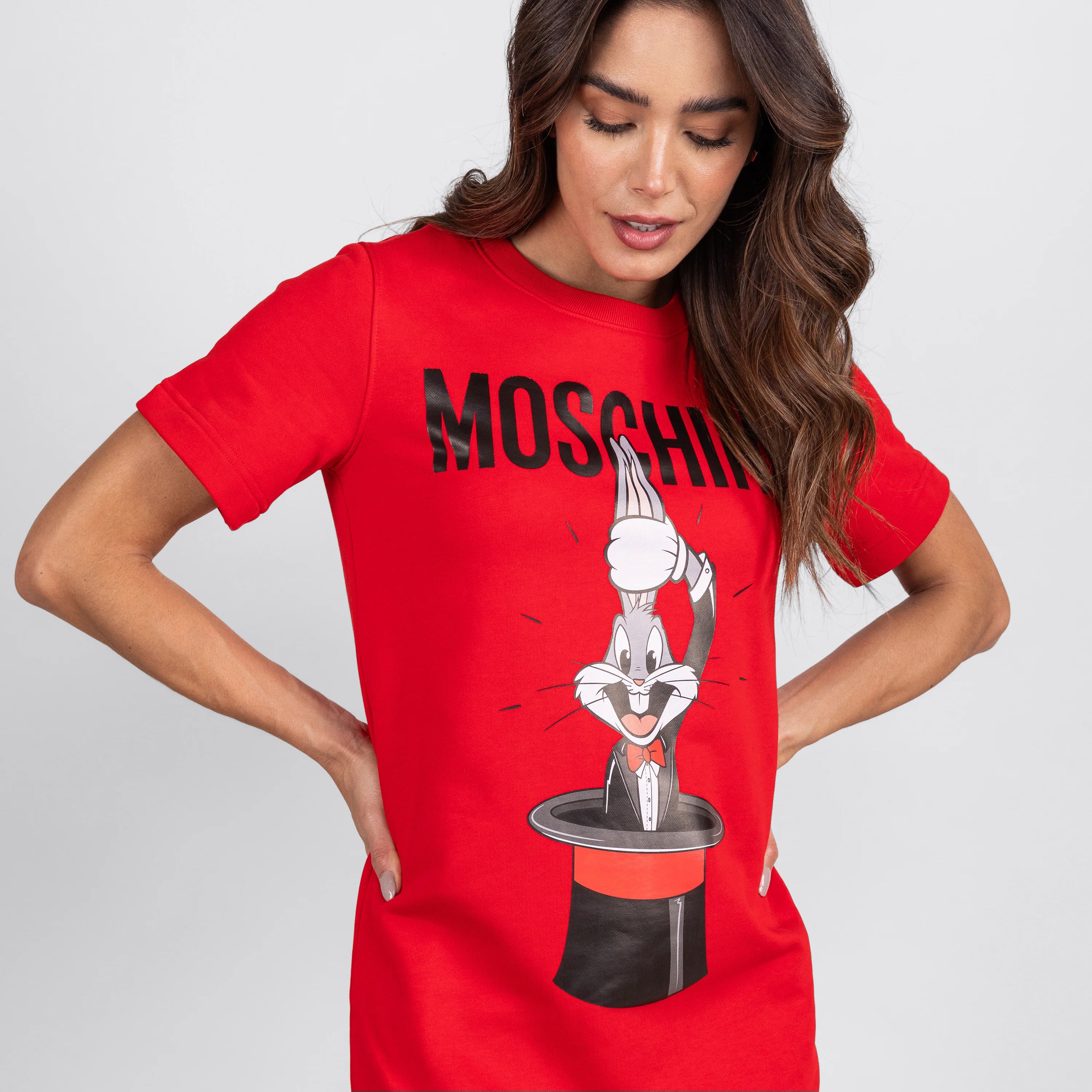 Vestido Rojo Moschino Couture Bad Bunny