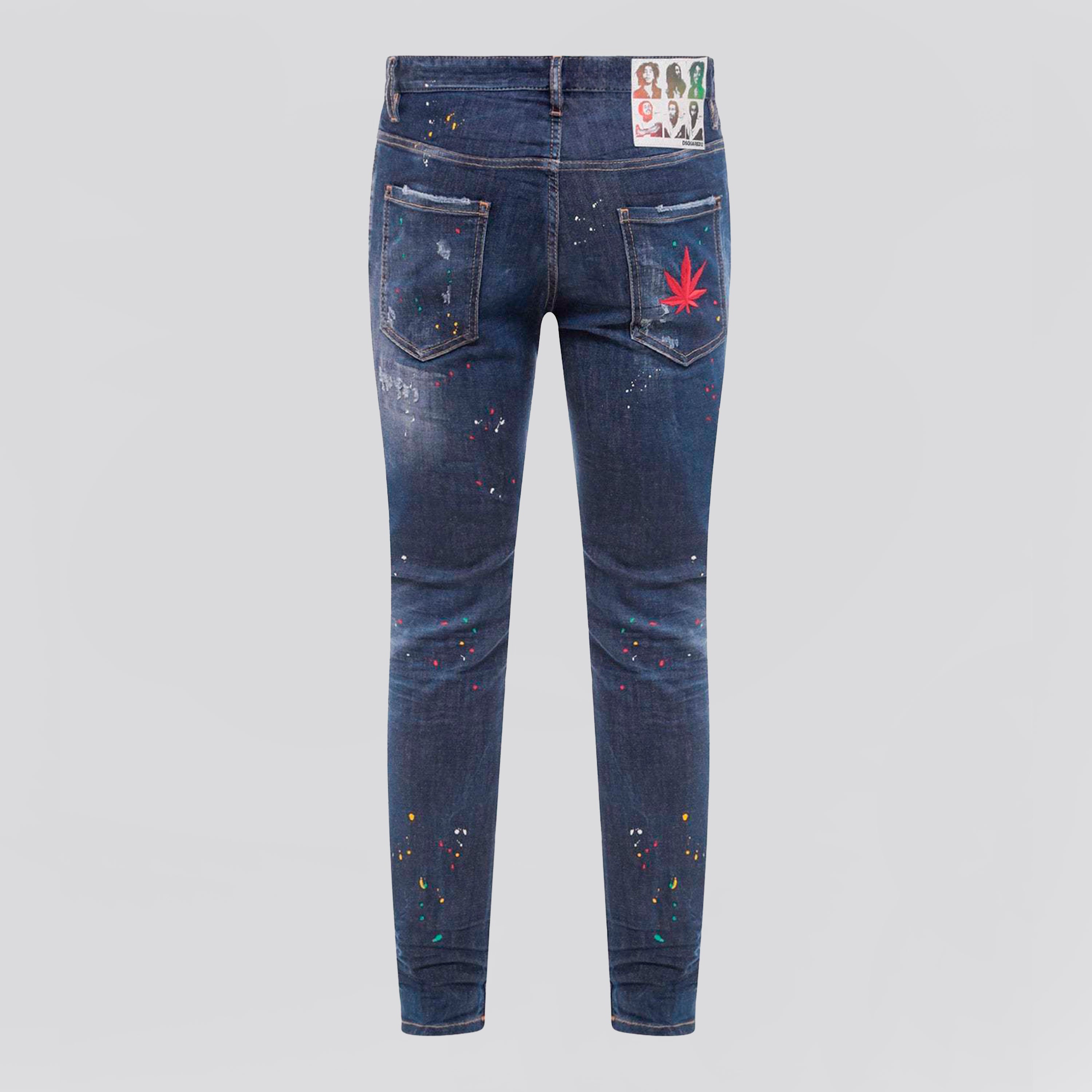 Jeans Denim Dsquared2 Super Twinky Painted