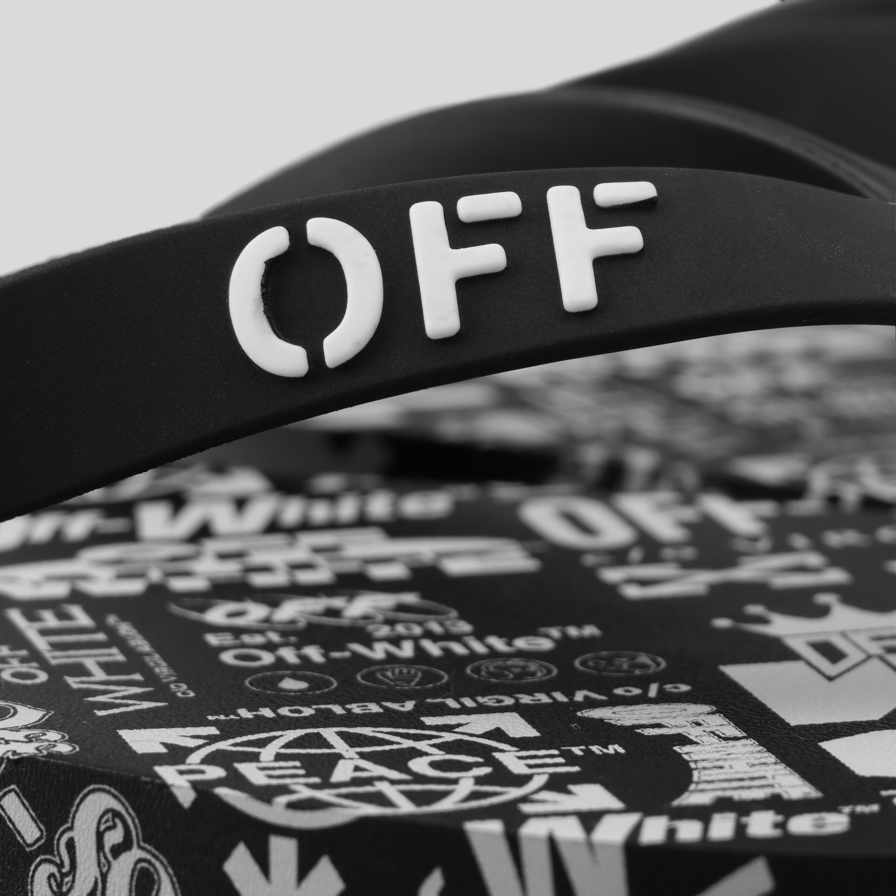 Sandalia Negro Off-White M-Off Stamp