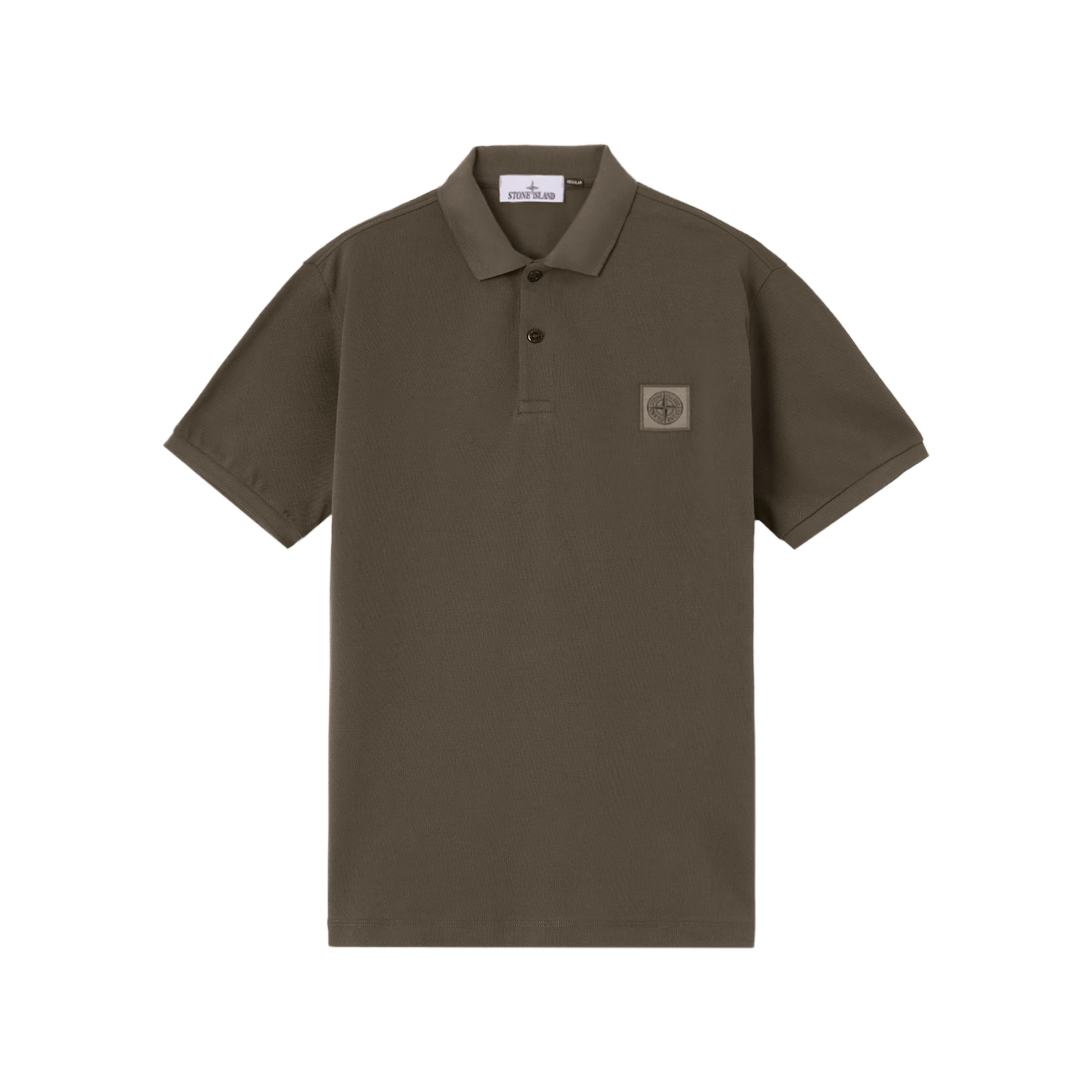 Camiseta Tipo Polo Verde Stone Island Compass