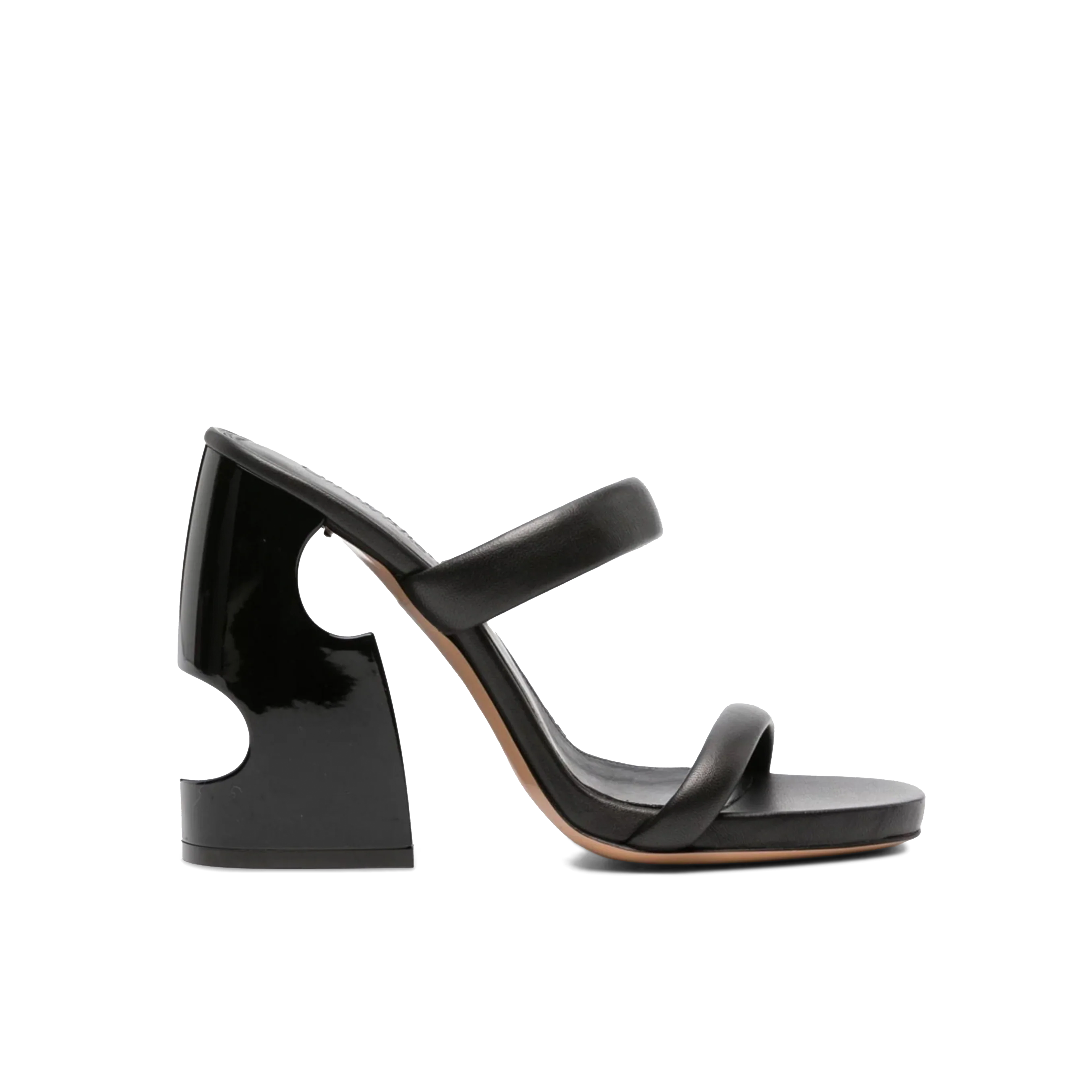 Sandalias de Tacón Negras Off-White Metheor